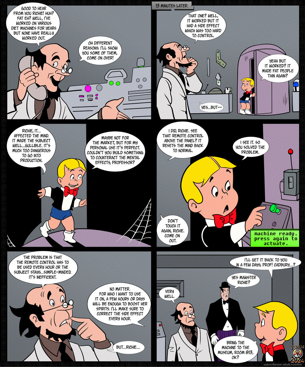 Professor K's Bimbofication Machine page 3 full