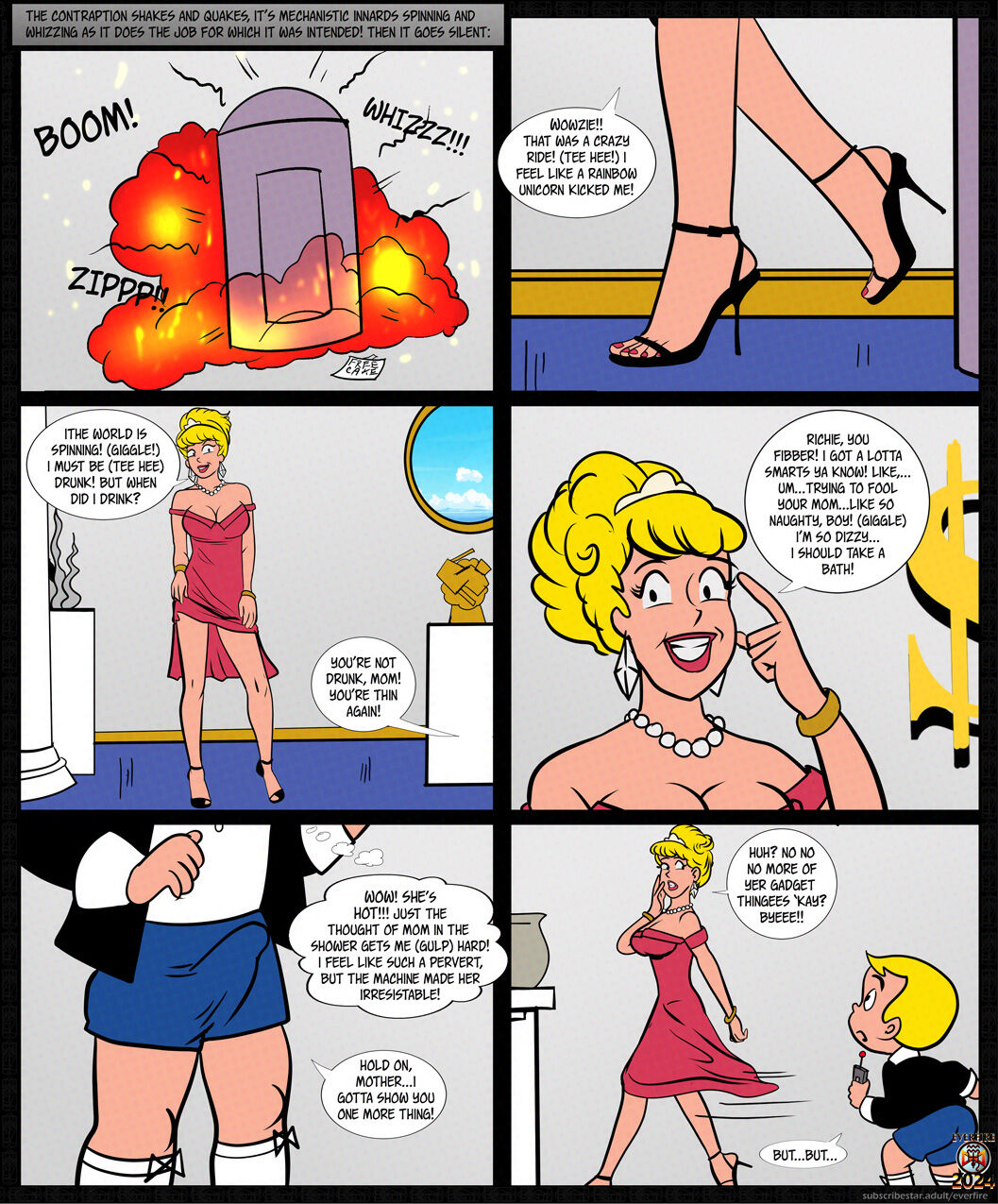 Professor K's Bimbofication Machine page 5 full