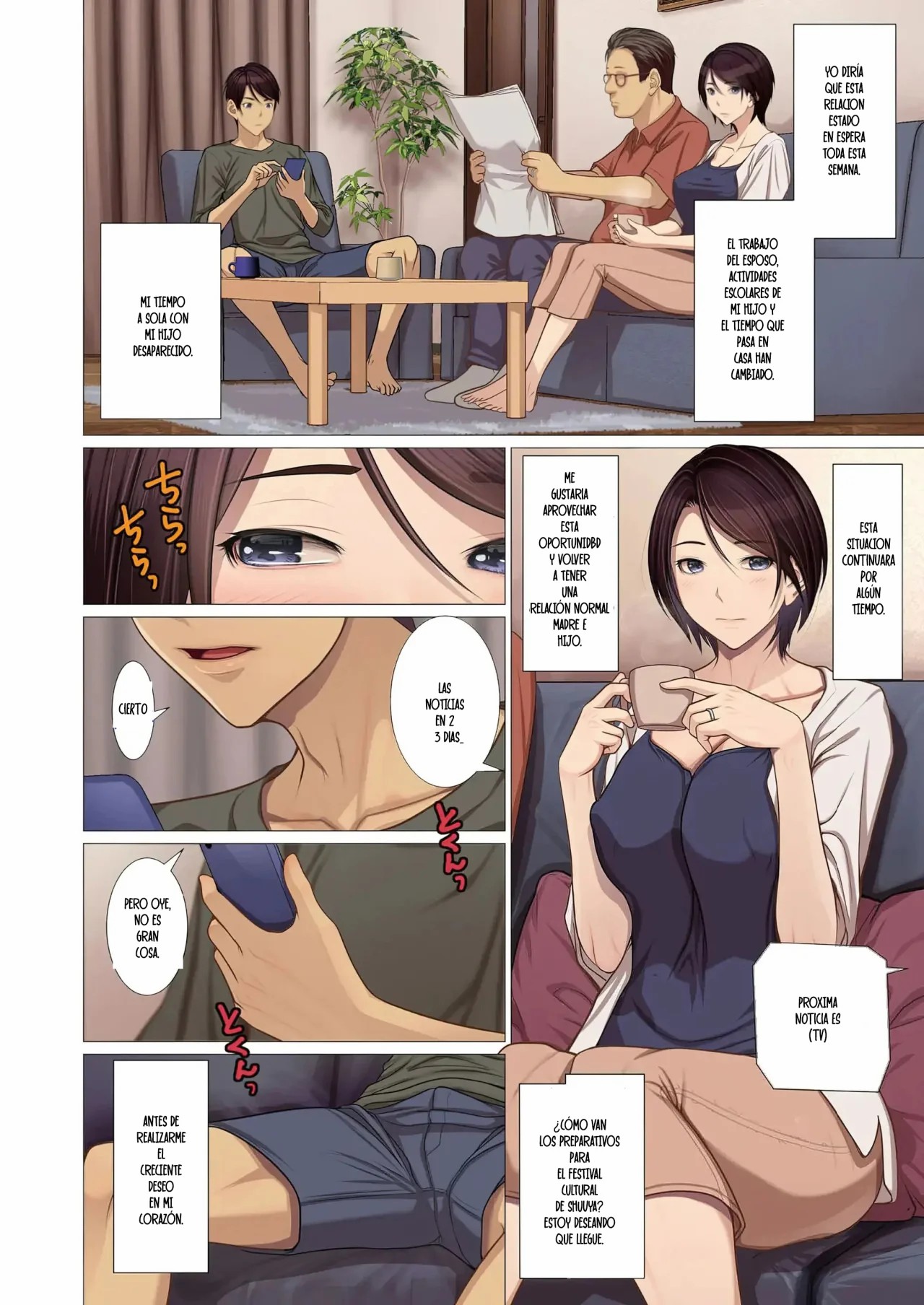 Uwaki Misui Haha wa Musuko ni Ochiru | Attempted cheating mom is obsessed with her son ch 1 y 2 page 10 full
