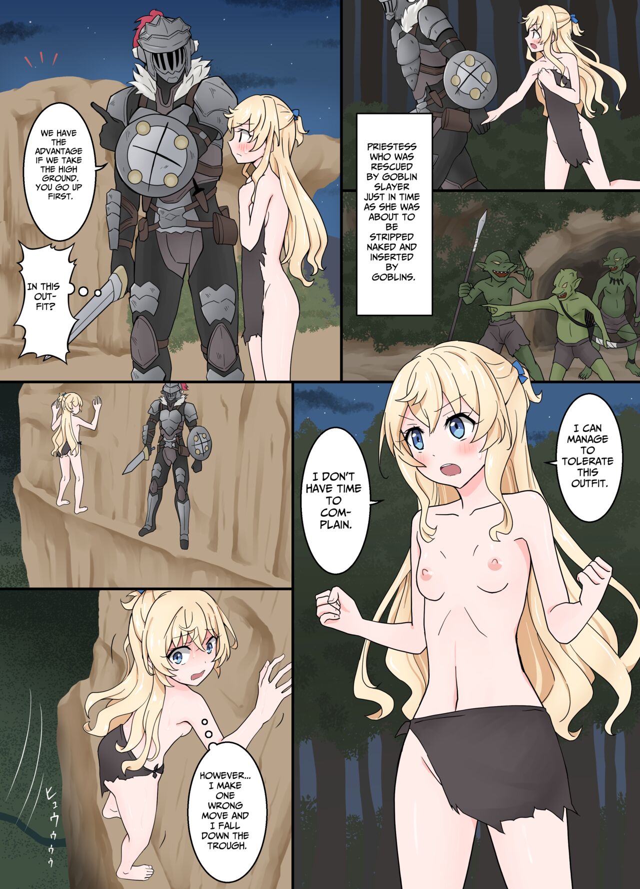 Priestess running away naked page 1 full