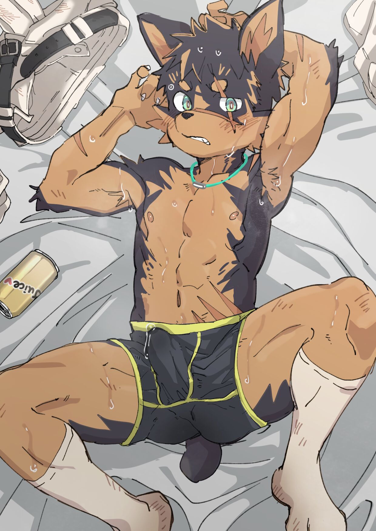 leeksaltboy - 壮君と発情ジュース Textless page 1 full