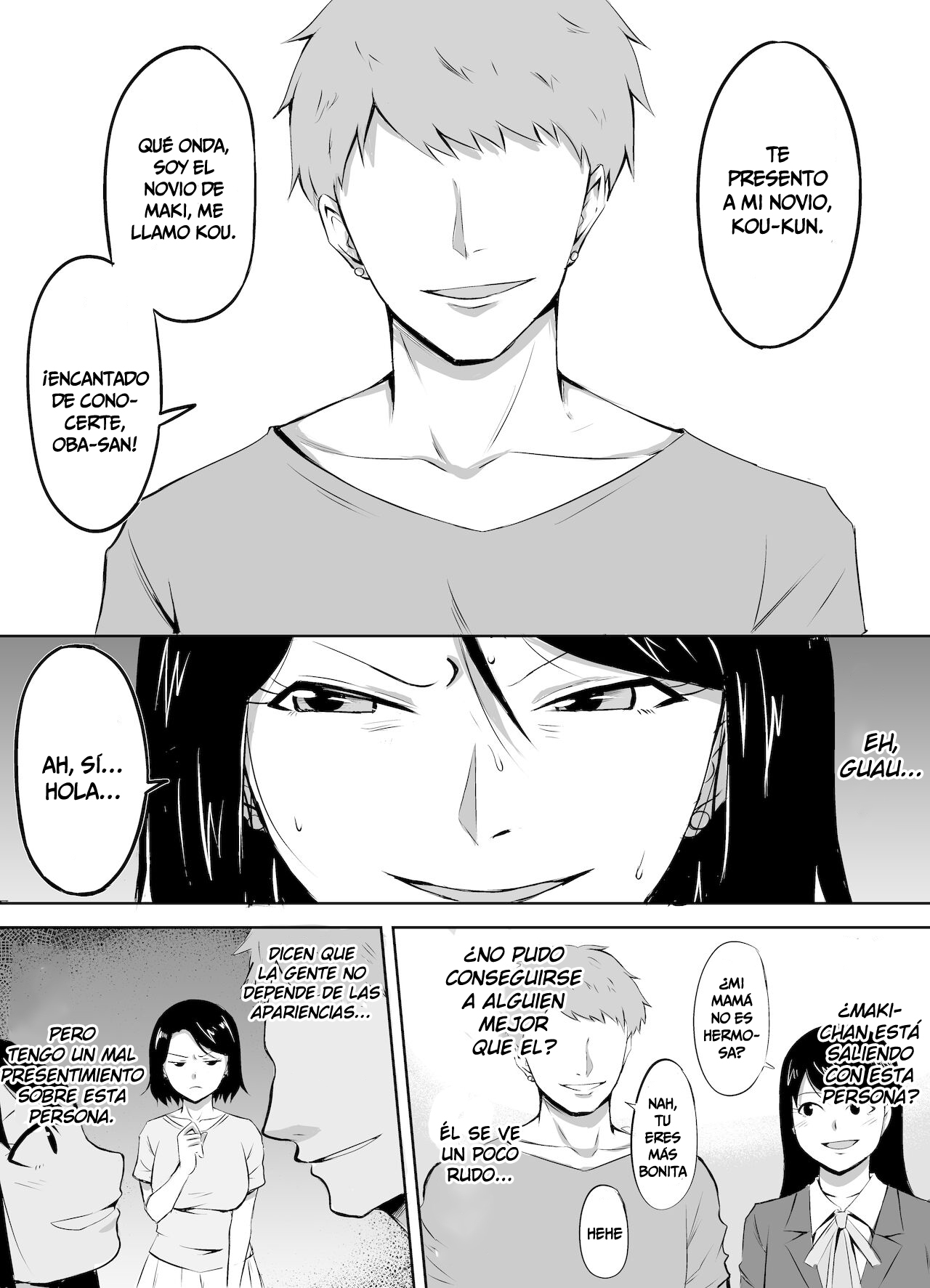 Hitozuma ga Musume no Kareshi ni Otosareru Hanashi | La Historia de una Mujer Casada que Fue Engañada por el Novio de su Hija page 4 full
