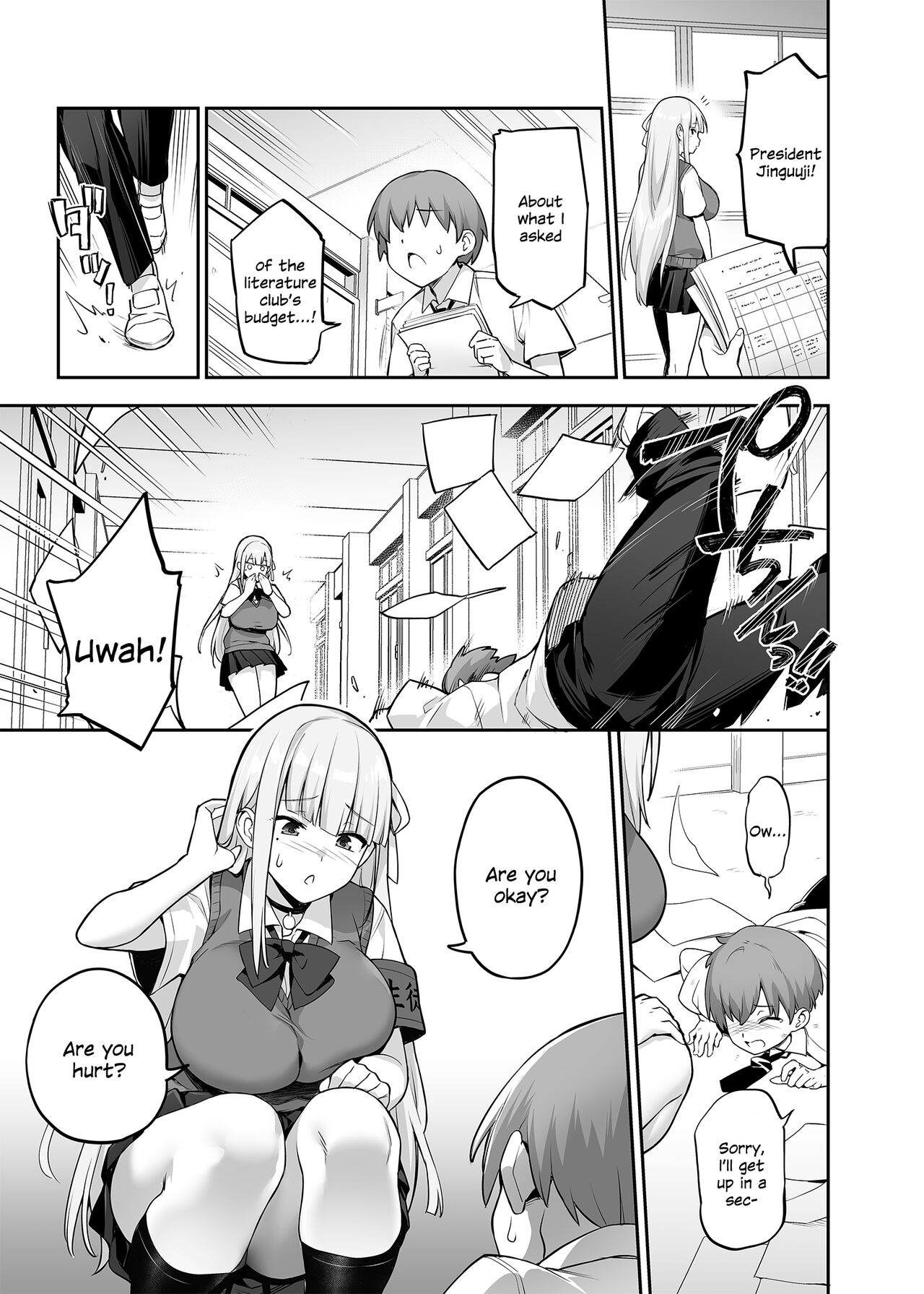 Akogare no Seitokaichou ga Kyonyuu Sugiru Ken page 10 full