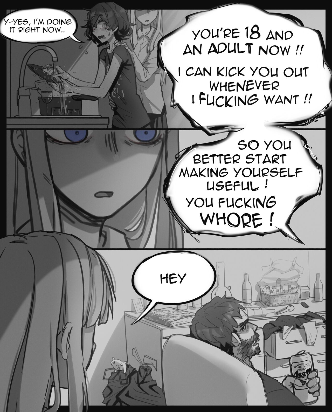 Blind Girl invites Blondie over - Page 2 - IMHentai