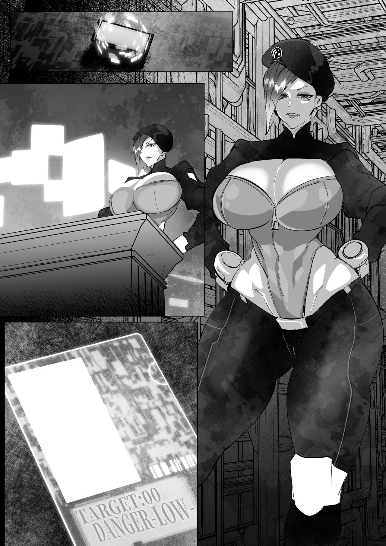 SFホラーな世界で負けちゃう軍人女性 page 1 full