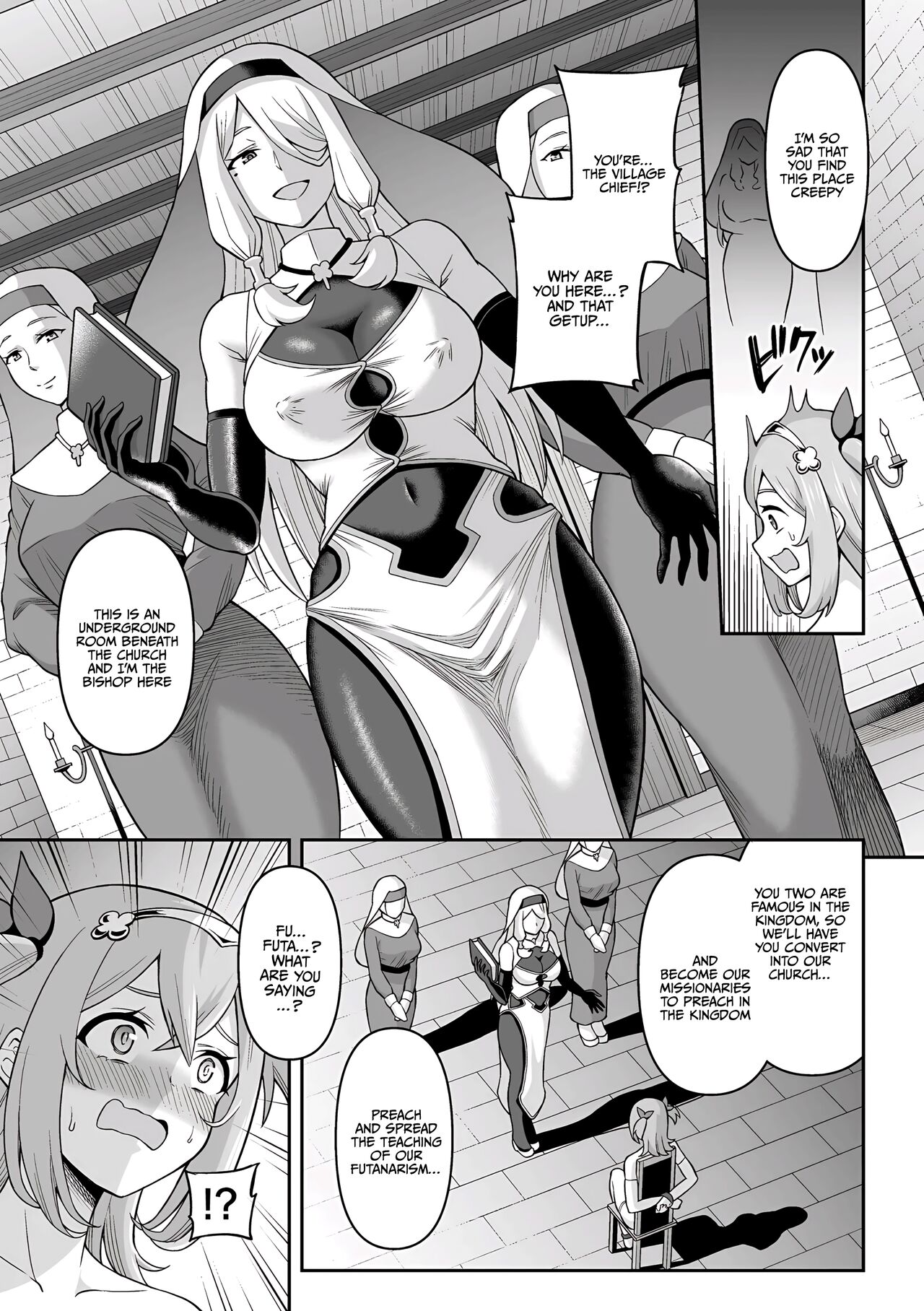 Futanari-kyo no Sakubou - Futanarism Conspiracy  Zenpen |  Futanarism Conspiracy Part I page 9 full