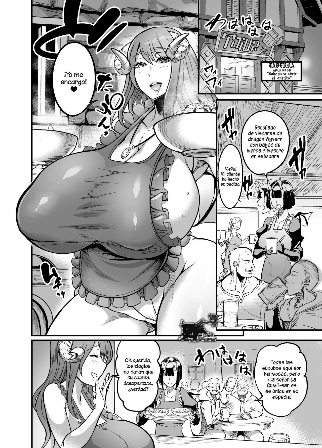 Youkoso Succubus Machi e 2 ~ Mama no Omise e Youkoso!~ | Bienvenidos al Distrito de las Sucubos!!! 2 - La Taberna de Mamá page 7 full