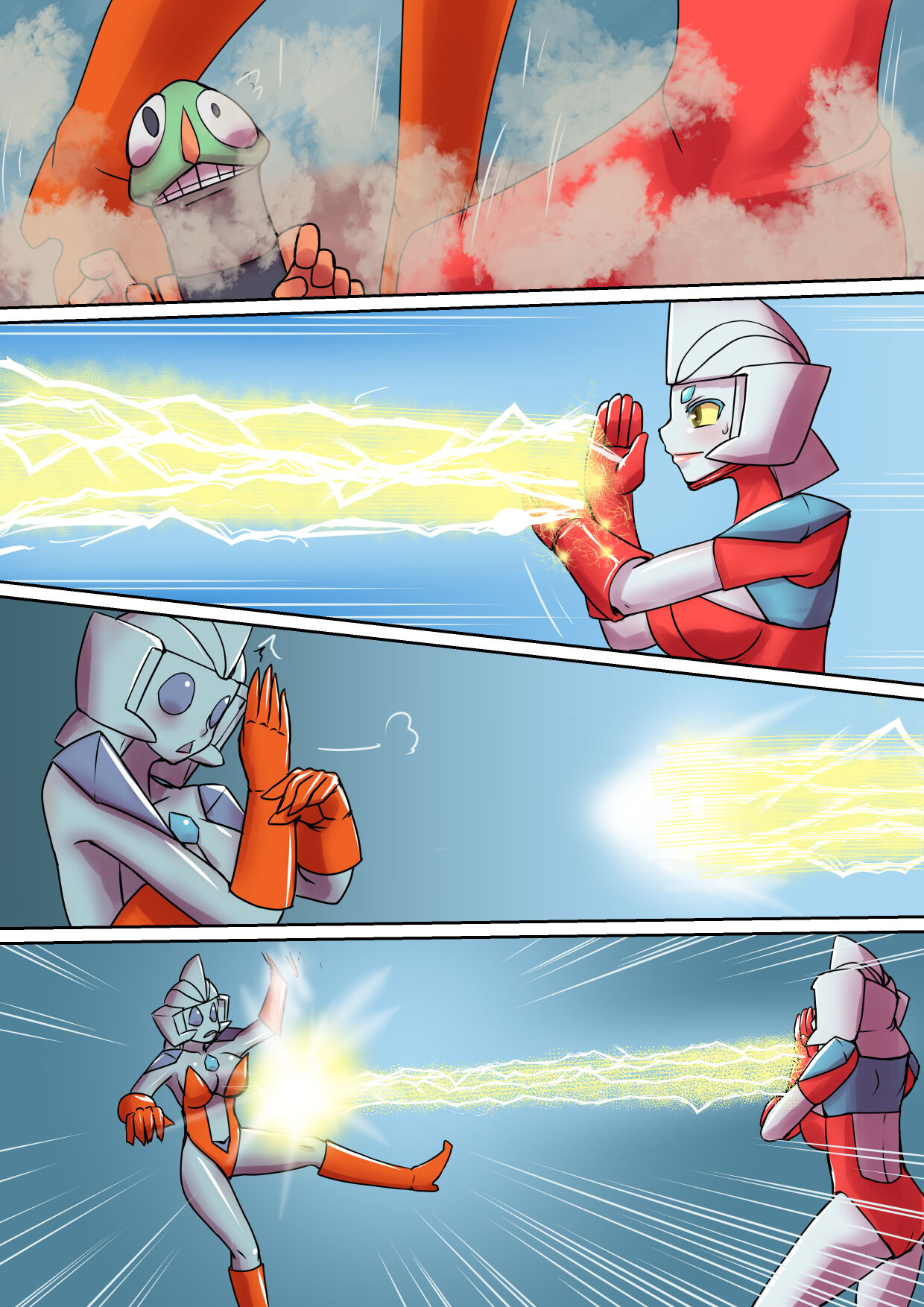 Tokusatsu Heroine Series - Rusty Comet Ch. 5 "Rusty Comet VS Rusty Comet" page 10 full