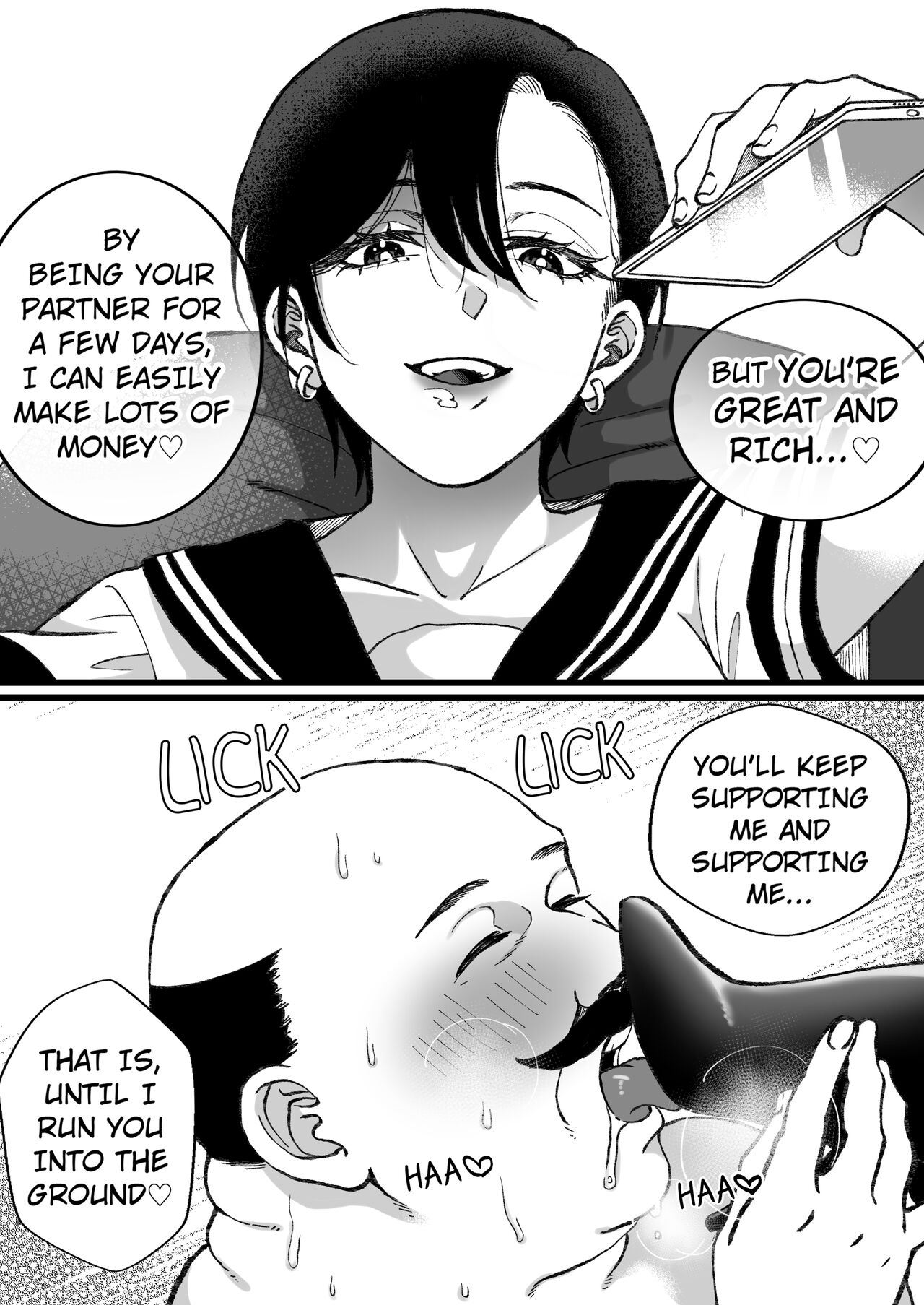 Financial Slavery to a Girl in a Sailor Uniform and Swimsuit page 9 full