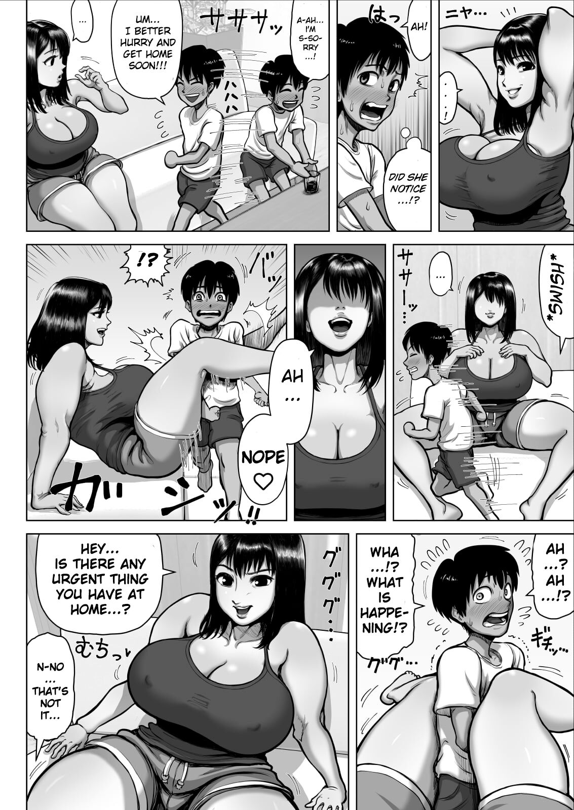 Tomodachi no Mama ga Bakunyuu sugite... | My Friend's Mom has huge breasts... page 10 full