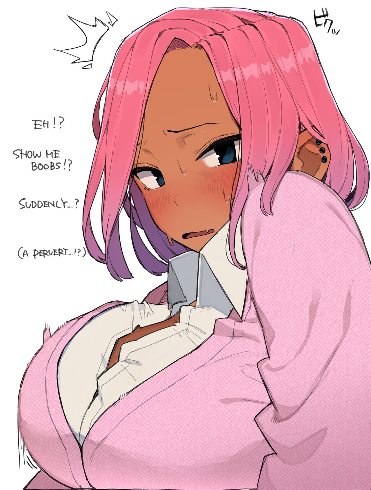Plump Pink Hair Girl's Book page 3 full