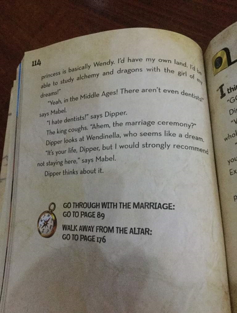 Gravity Falls CYOA Book: Dipper Marries Wendy page 3 full