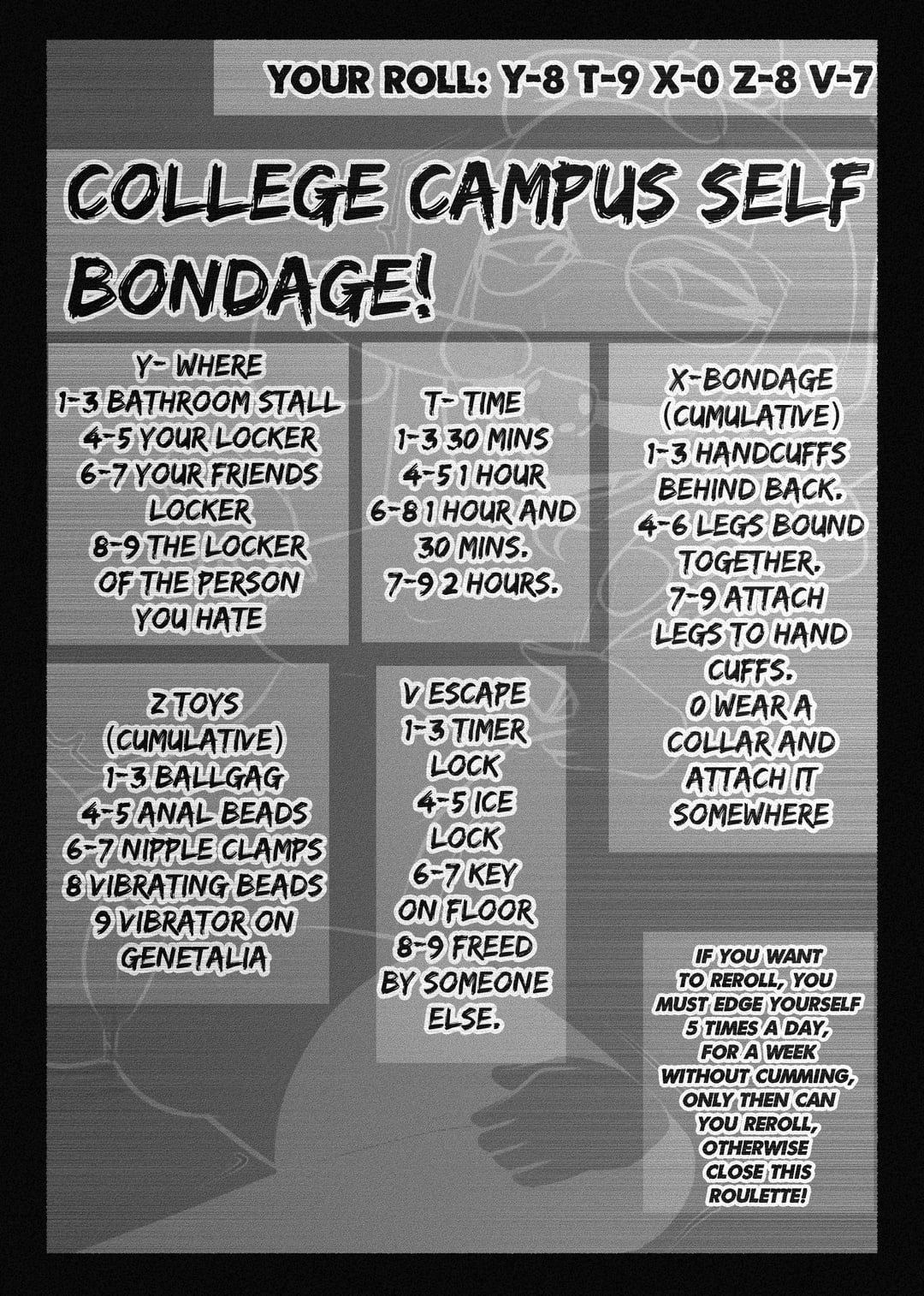 Nerd tries a public self bondage roulette page 2 full