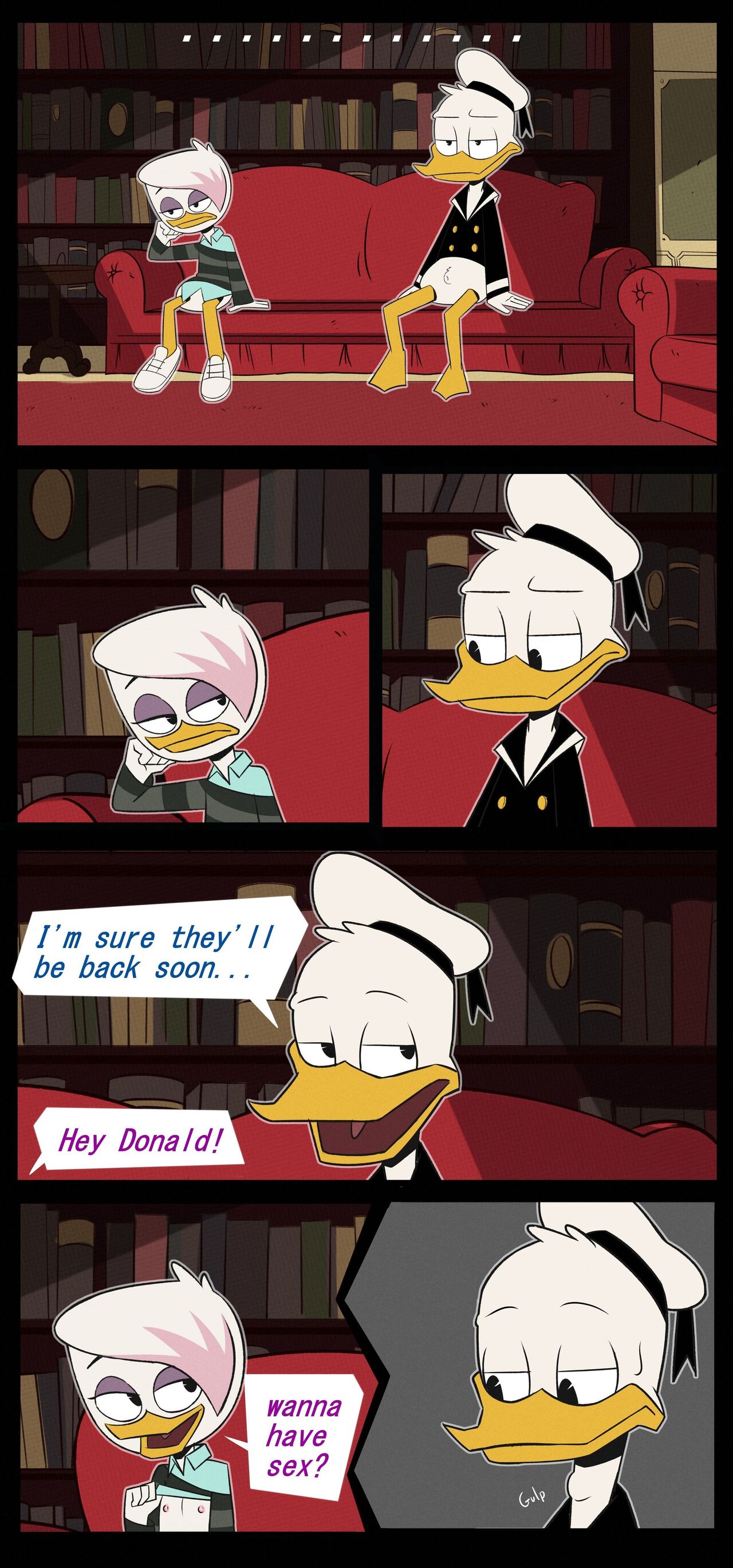 DuckTales - Bored Donald & Lena / Lena x Magica page 1 full