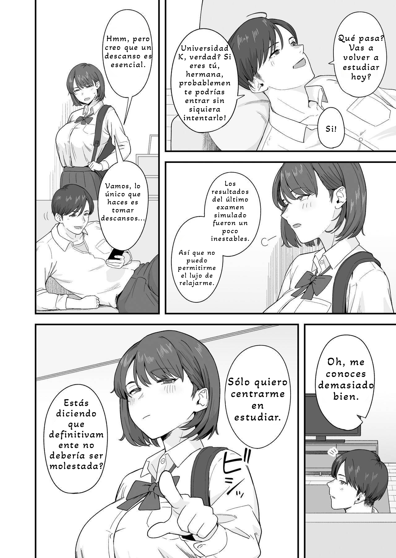 Benkyou ni Shuuchuu shitai Muttsuri na Ane wa, Karada no Aishou Bacchiri na Otouto no Sasoi o Kotowarenai page 4 full