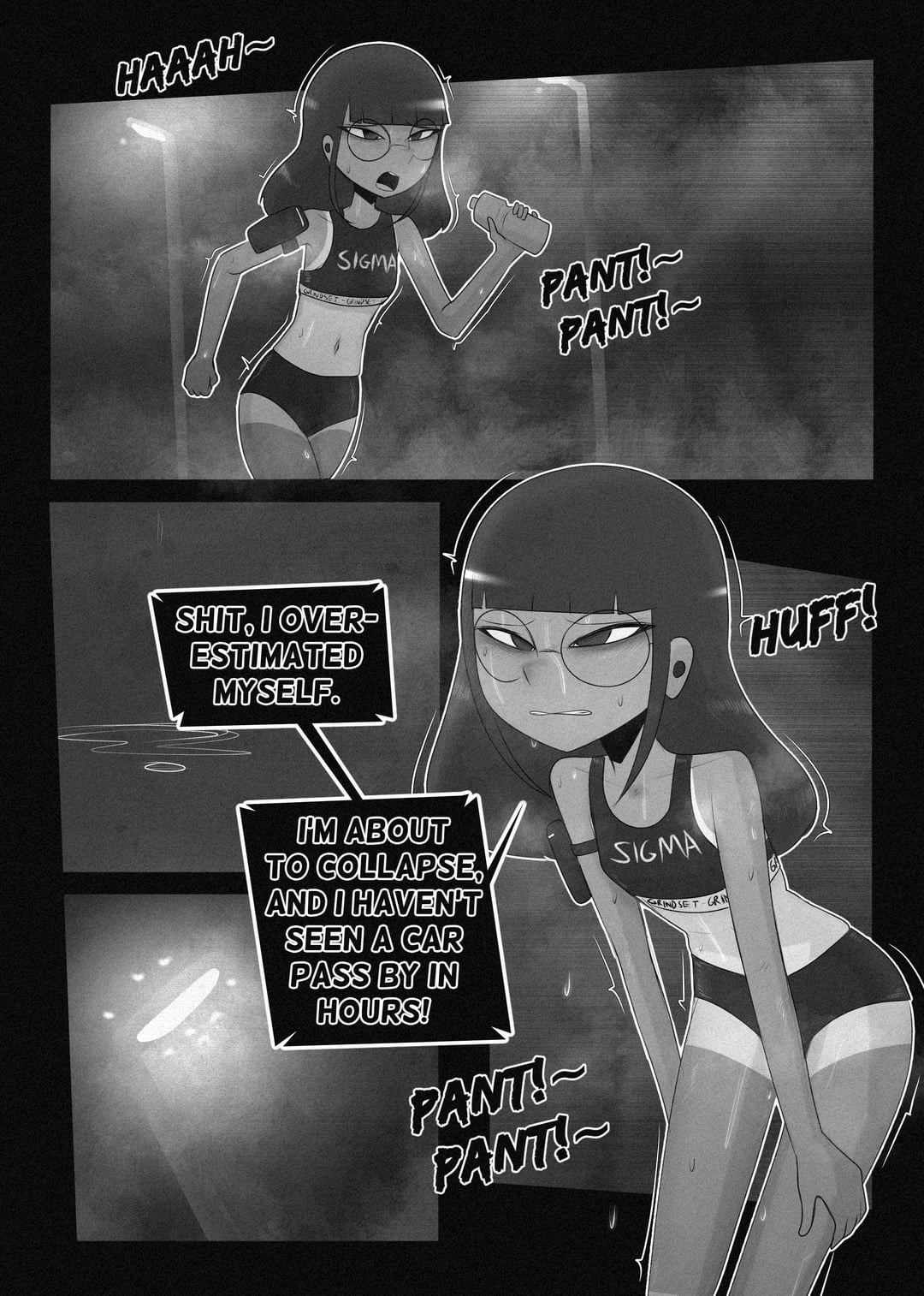 Exhausted jogger gets captured by succubus in disguise page 1 full