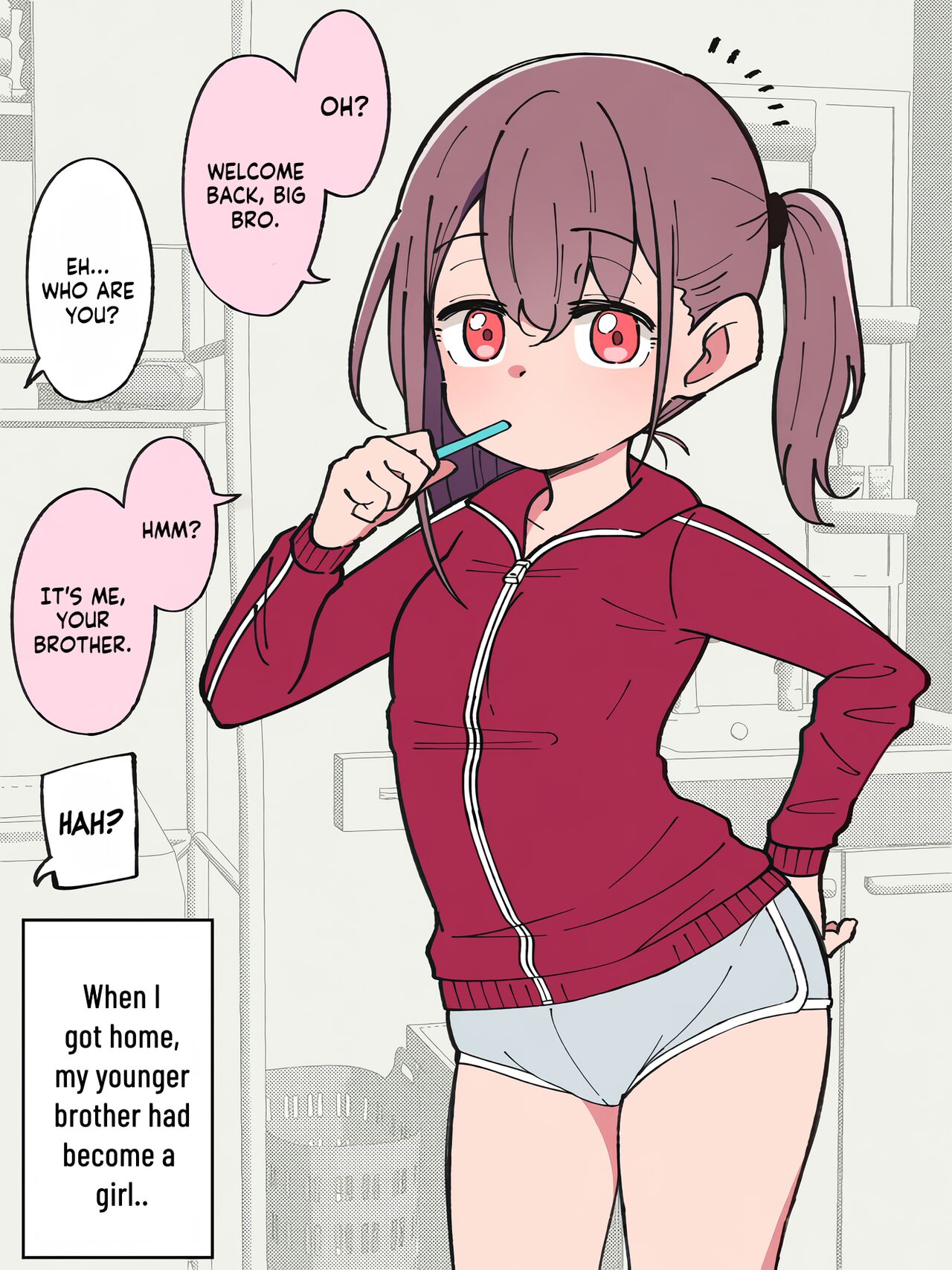 How The Little Brother Who Turned Into A Girl Became His Big Brother's Girlfriend page 1 full