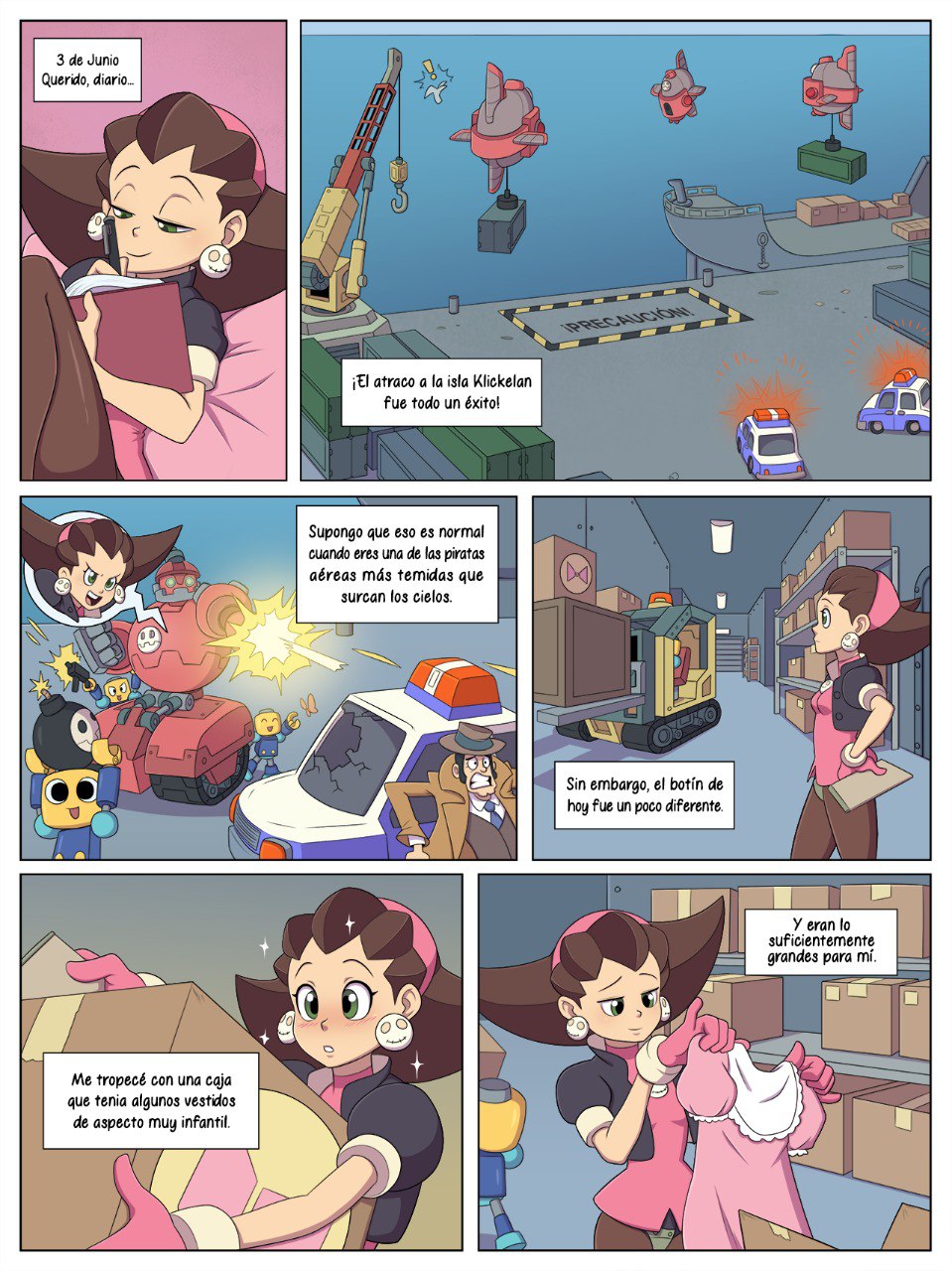 Artista - Pizzabagel / Diario De Un Pirata Aérea - COMIC ESPAÑOL page 2 full