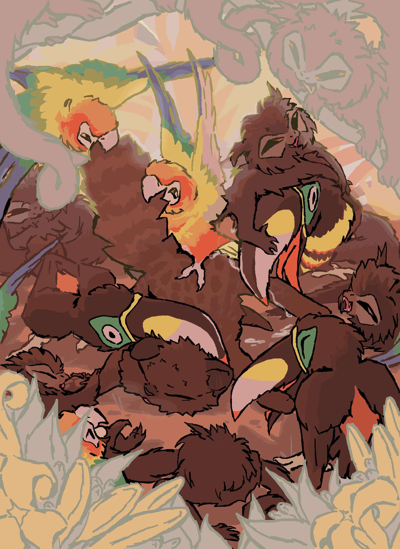 FERAL GANG BANG page 5 full