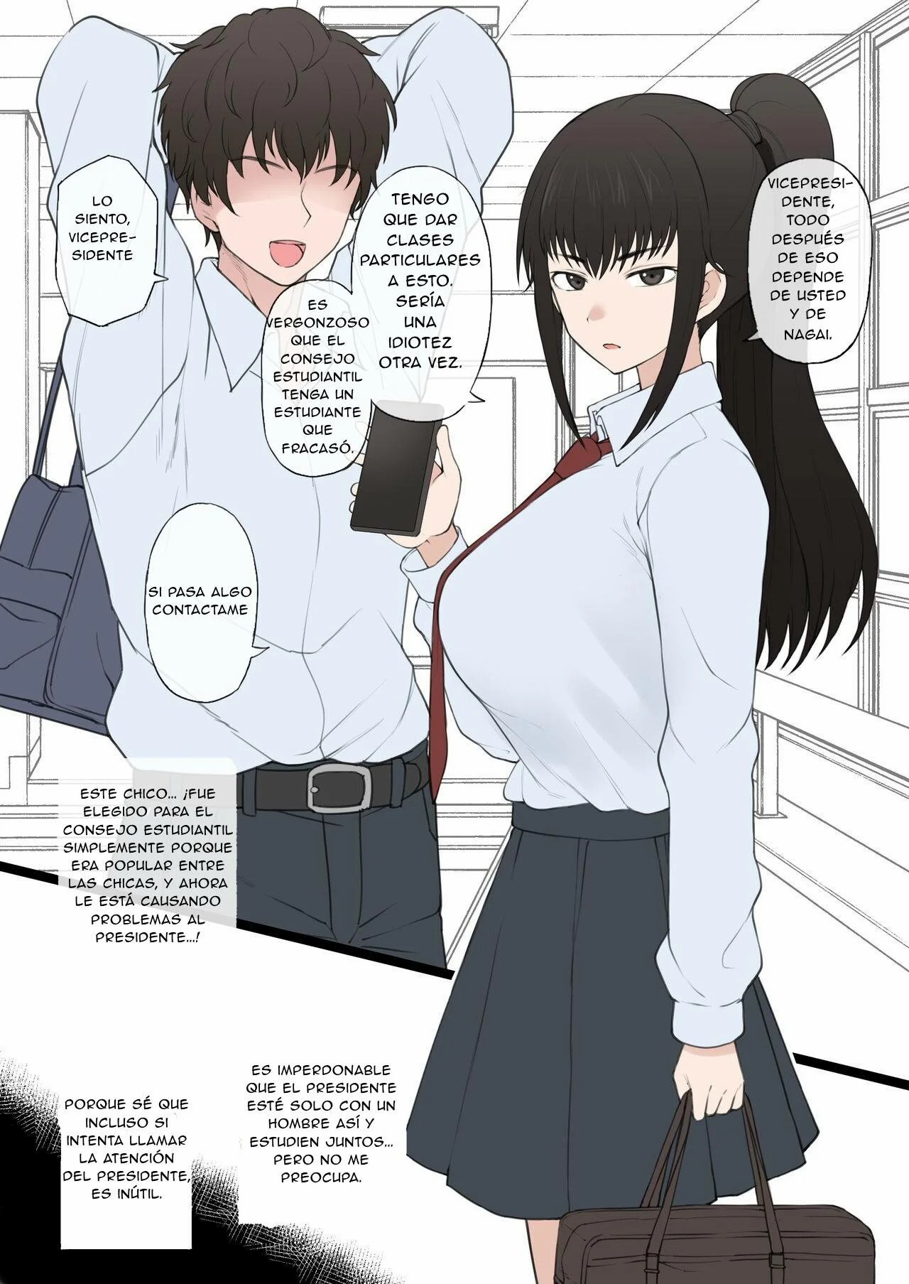 Yarichin Shinnyuusei ni Ura de Jiwajiwa to Hakaisarete Iku Boku no Shiawase na Seitokai Life | My Happy Student Council Life page 3 full