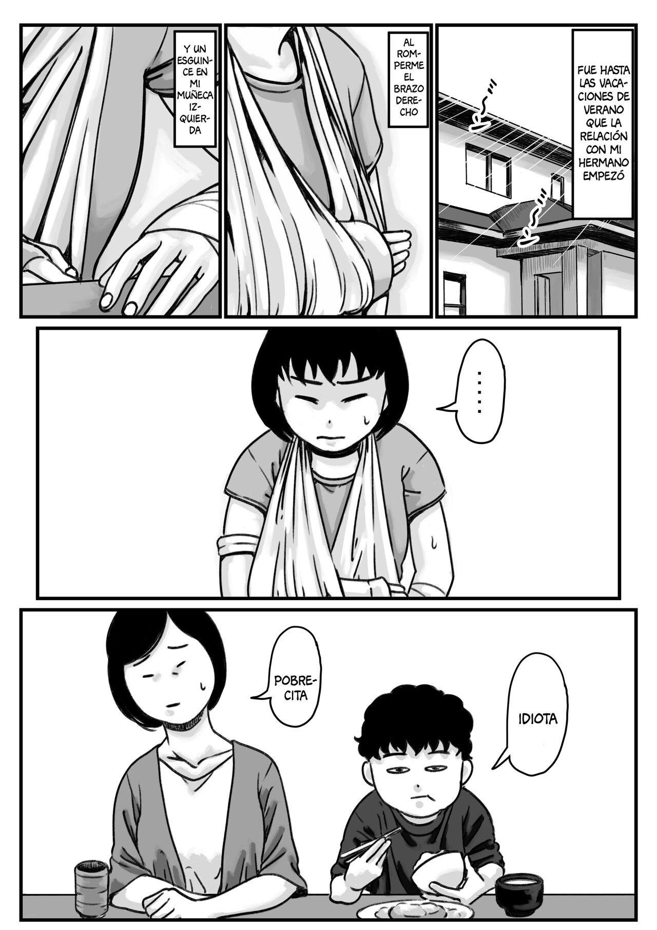 Ryouude ga Tsukaenaku nattara Otouto ga Choushi ni Noridashita! Zenpen | ¡Cuando Perdí el Uso de Mis Dos Brazos, Mi Hermano Empezó a Molestarme! 1 page 2 full