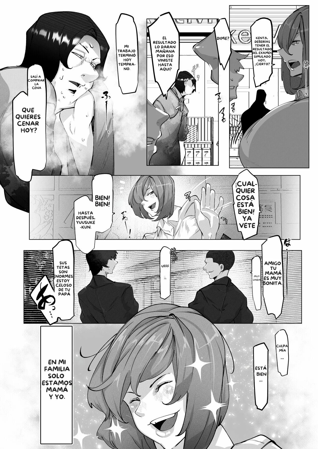 Manbiki Shita Ore no Kawari ni Haha ga Zenra Dogeza | Una Madre se disculpa desnuda mientras folla por un robo en una tienda que cometio por error su hijo page 4 full