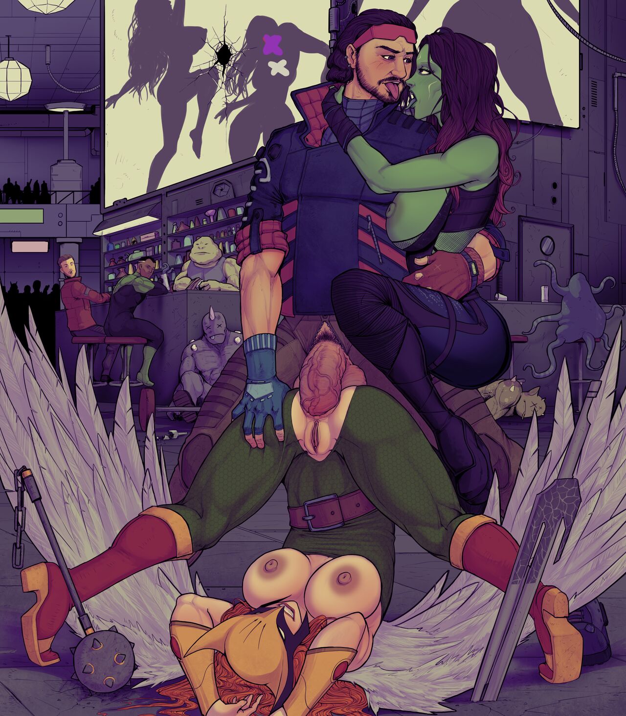 DP#77 - Hawkgirl & Gamora page 5 full