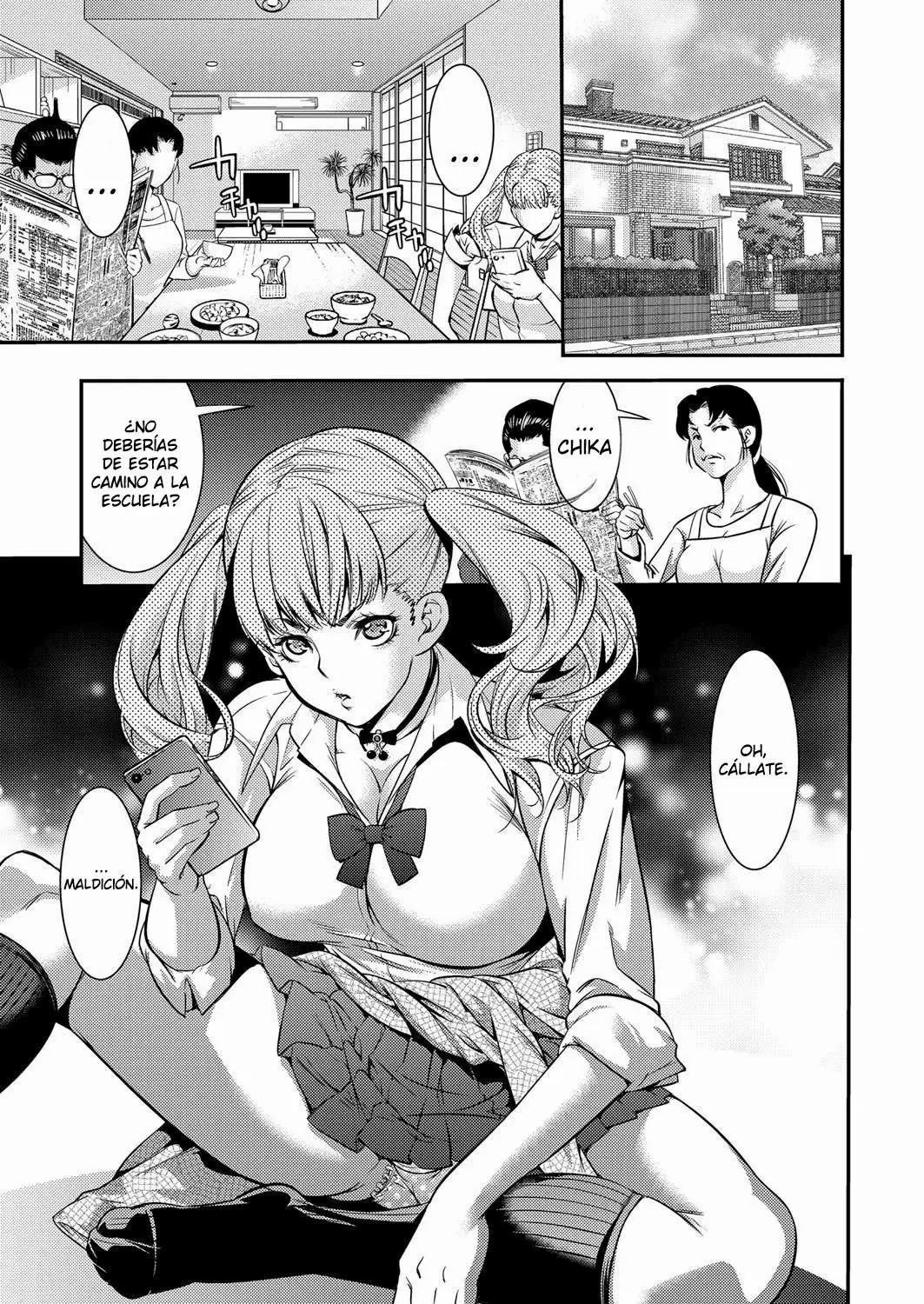 Shigaoka Touki JK Bitch Gyaru ga Enkou o Chichioya ni Okorareta node Kinshin Soukan Shite yatta | A Highschooler Bitch Gyaru's Incestuous Sex With Her Father Angry At Her For Prostituting Herself page 1 full