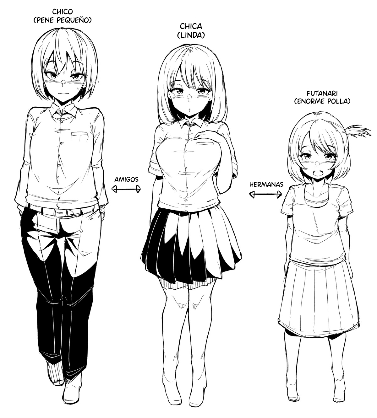 Naiyou wa Otokonoko ga Tomodachi no Imouto ni Choukyou Sareru Hanashi o Yotei Shitemasu | Un Chico Es Entrenado Por La Hermana De Su Amiga page 1 full