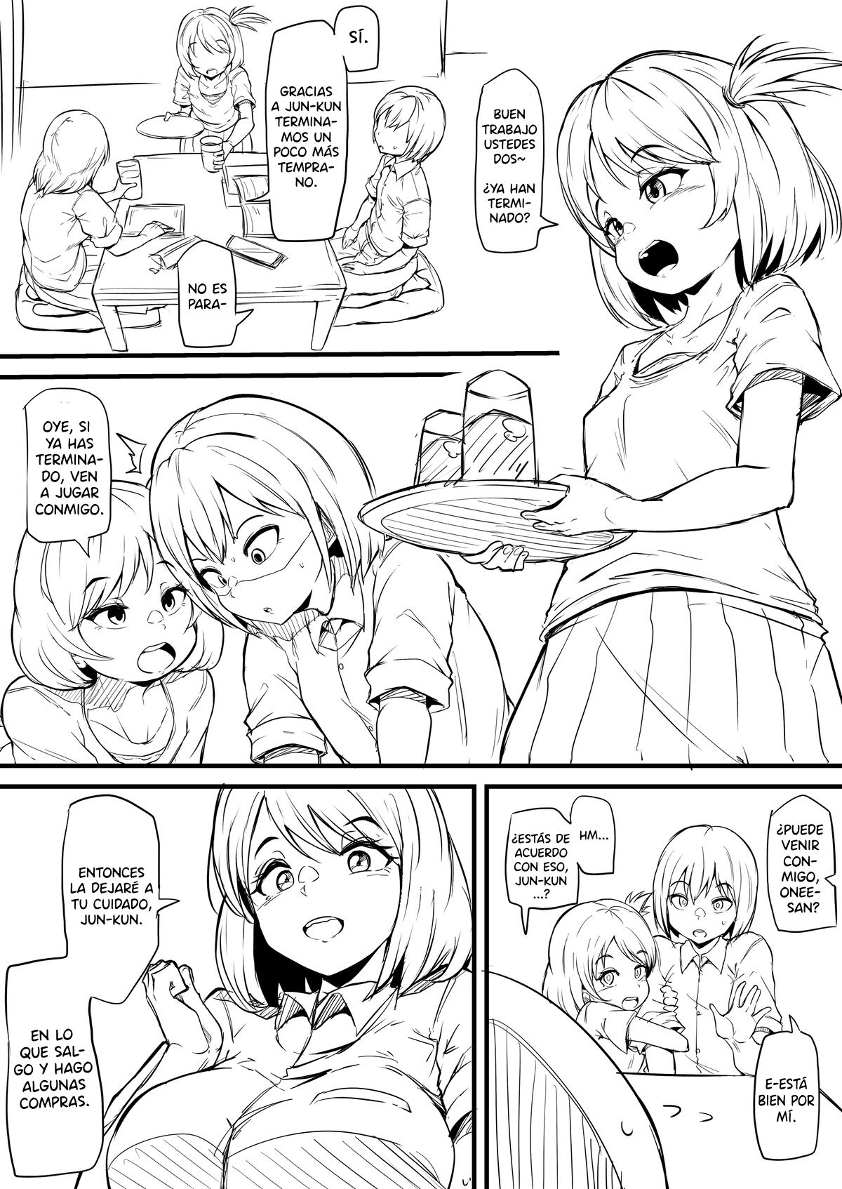 Naiyou wa Otokonoko ga Tomodachi no Imouto ni Choukyou Sareru Hanashi o Yotei Shitemasu | Un Chico Es Entrenado Por La Hermana De Su Amiga page 3 full