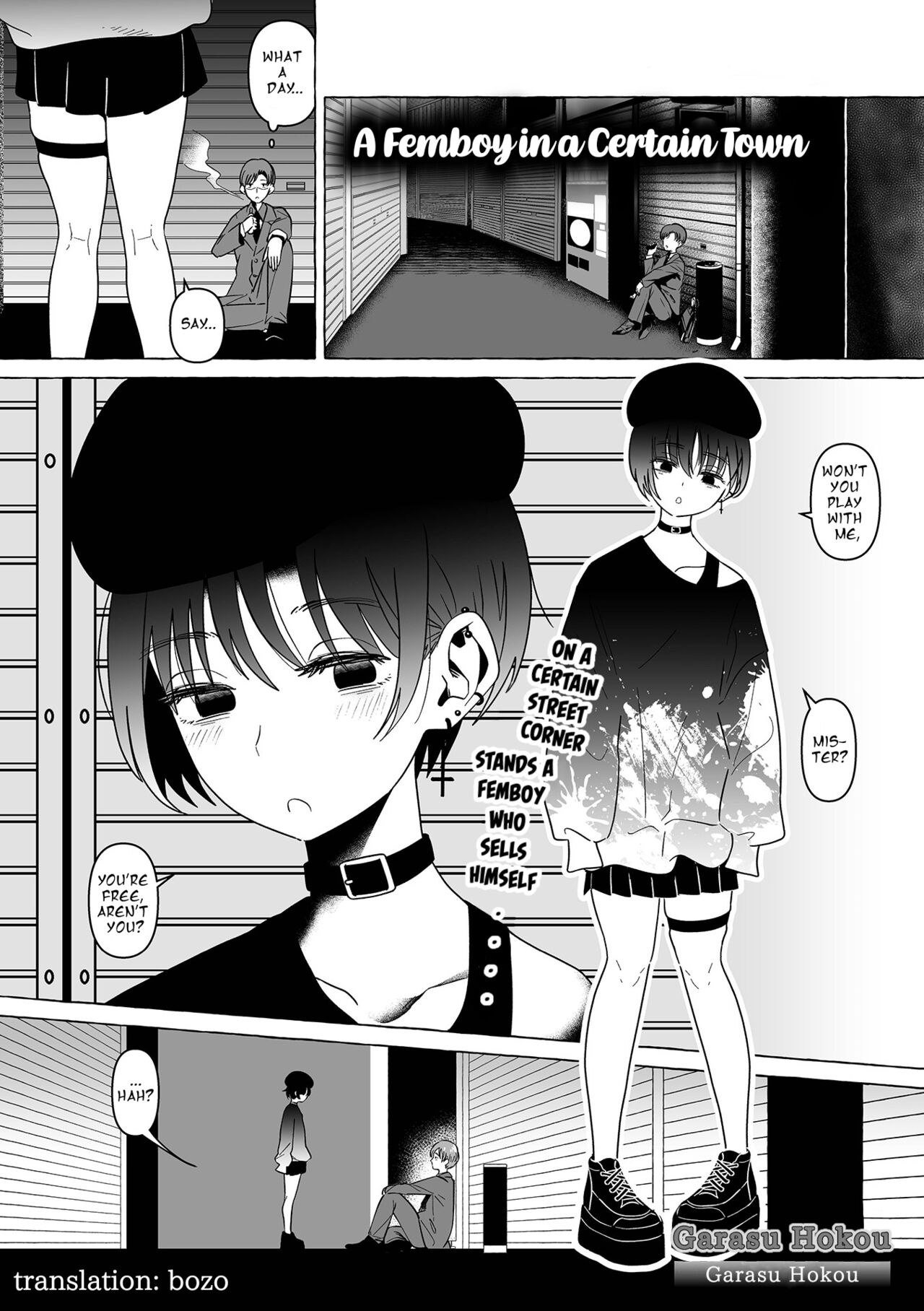 Aru Machi no Otokonoko | A Femboy in a Certain Town page 1 full