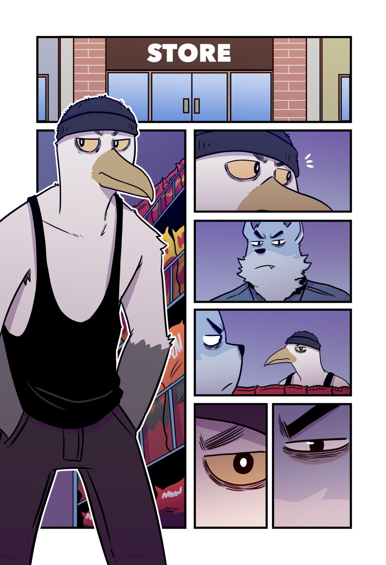 The Seagull Thief and the Wolf Cop page 2 full