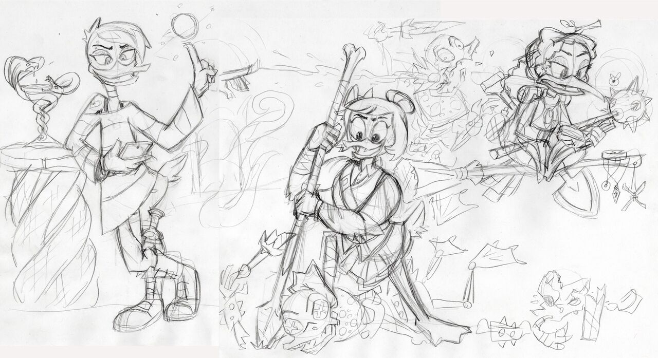 DawingDucktakesDucks Art page 3 full