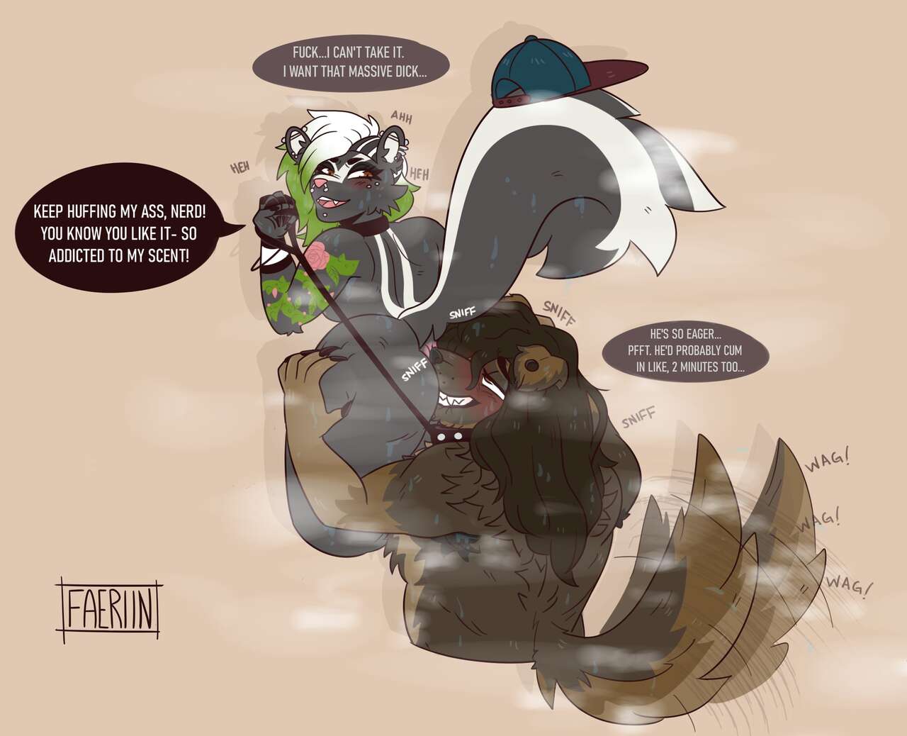 SAUNDRA x YCH PAGE for StinkyDILF page 2 full