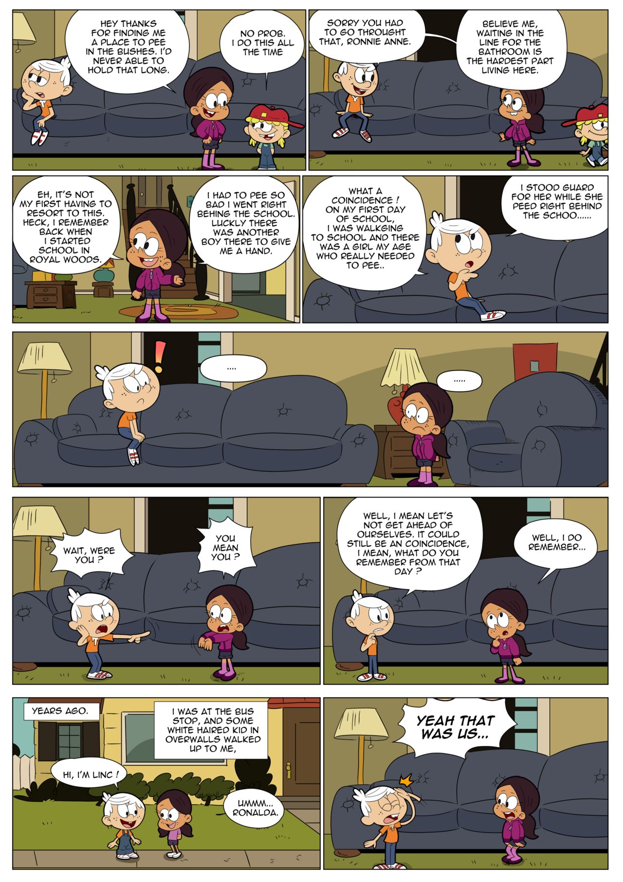 The Loud House Pee Comic - Page 1 - IMHentai