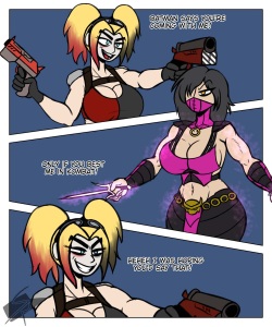 Harley Quinn X Mileena