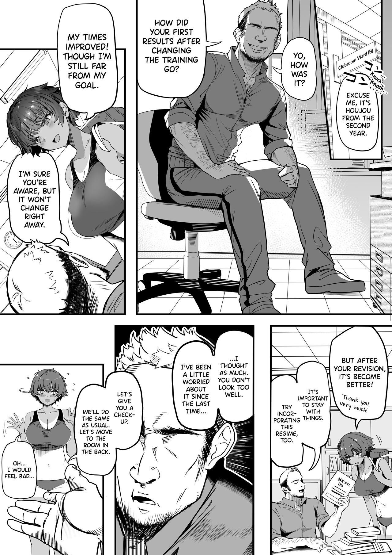 Rikujoubu no Bokukko Doukyuusei ga Chuunen Komon ni Mesu ni Sareru Ichibu Shijuu page 8 full