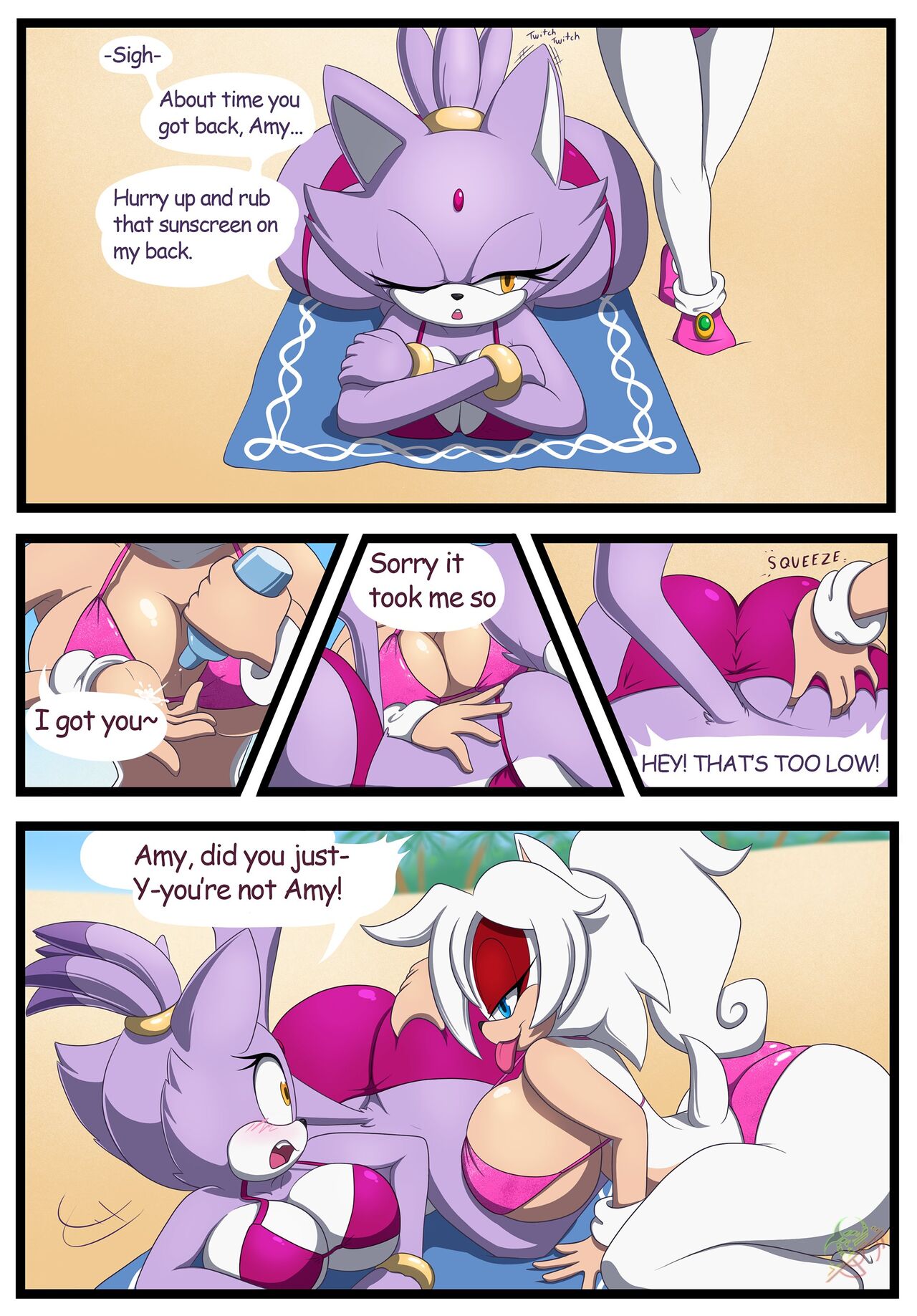 Relaxing on the beach page 3 full