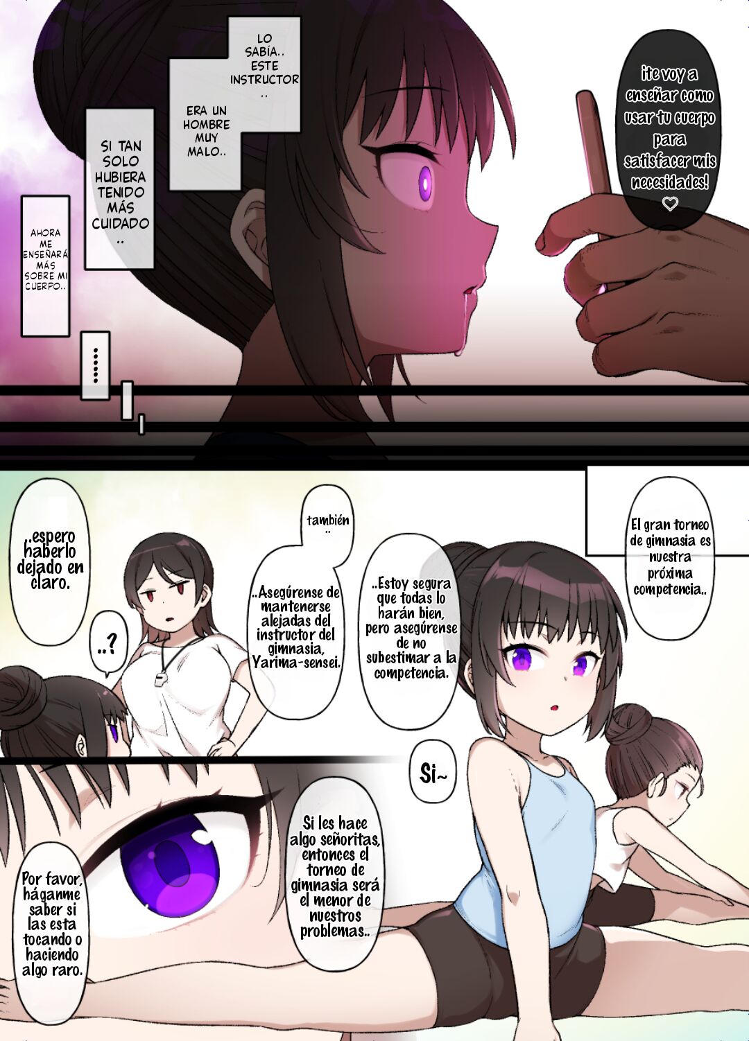 Taisou Shoujo ga Chuunen Kyoushi Daisuki Maso Mesu Bitch ni Naru | La Gimnasta que Ama a su Instructor de Mediana Edad, se Convierte en una Puta Masoquista page 2 full