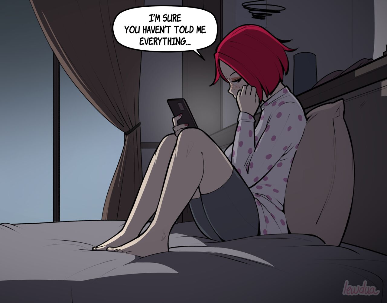 Alison Watching Movie At Night page 4 full