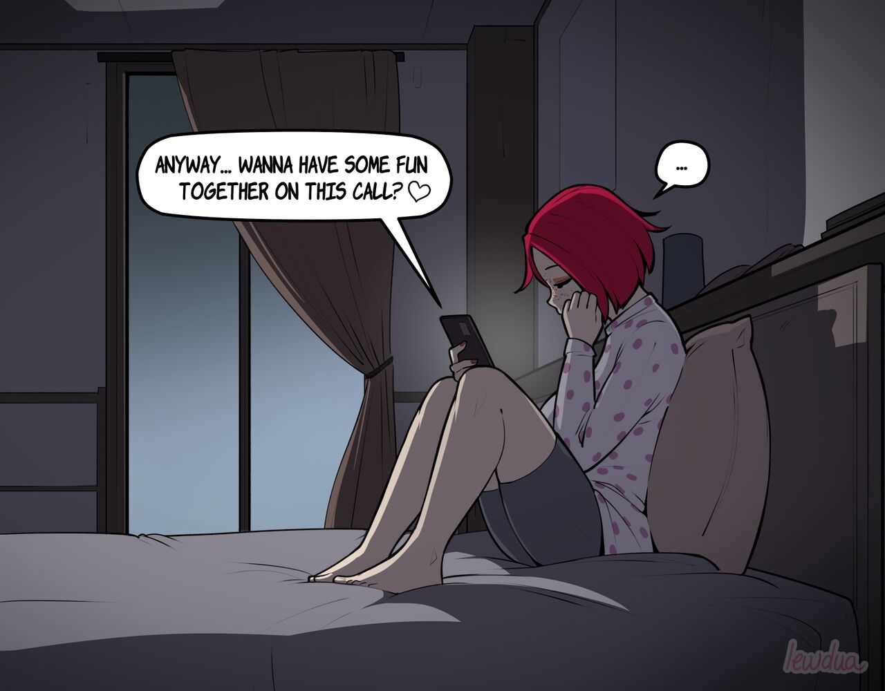 Alison Watching Movie At Night page 6 full