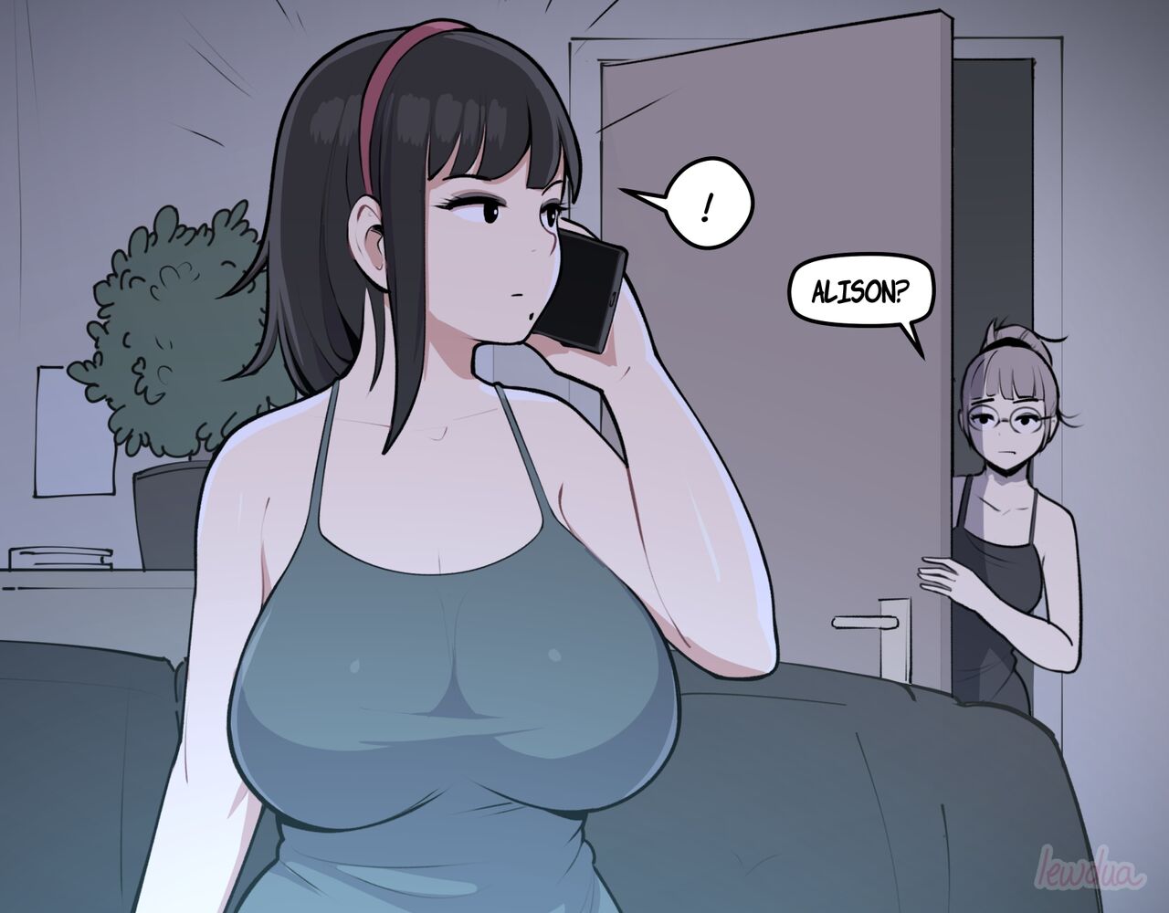 Alison Watching Movie At Night page 8 full