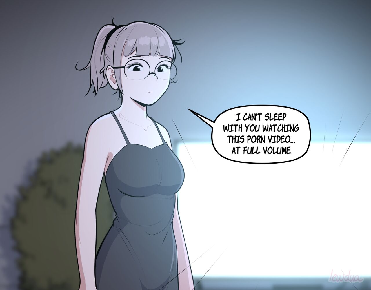 Alison Watching Movie At Night page 9 full