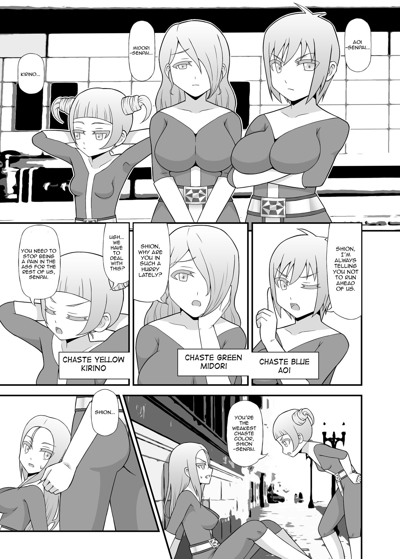 Teisou Sentai Virginal Colors Compilation | Chastity Sentai Chaste Colors Compilation page 6 full