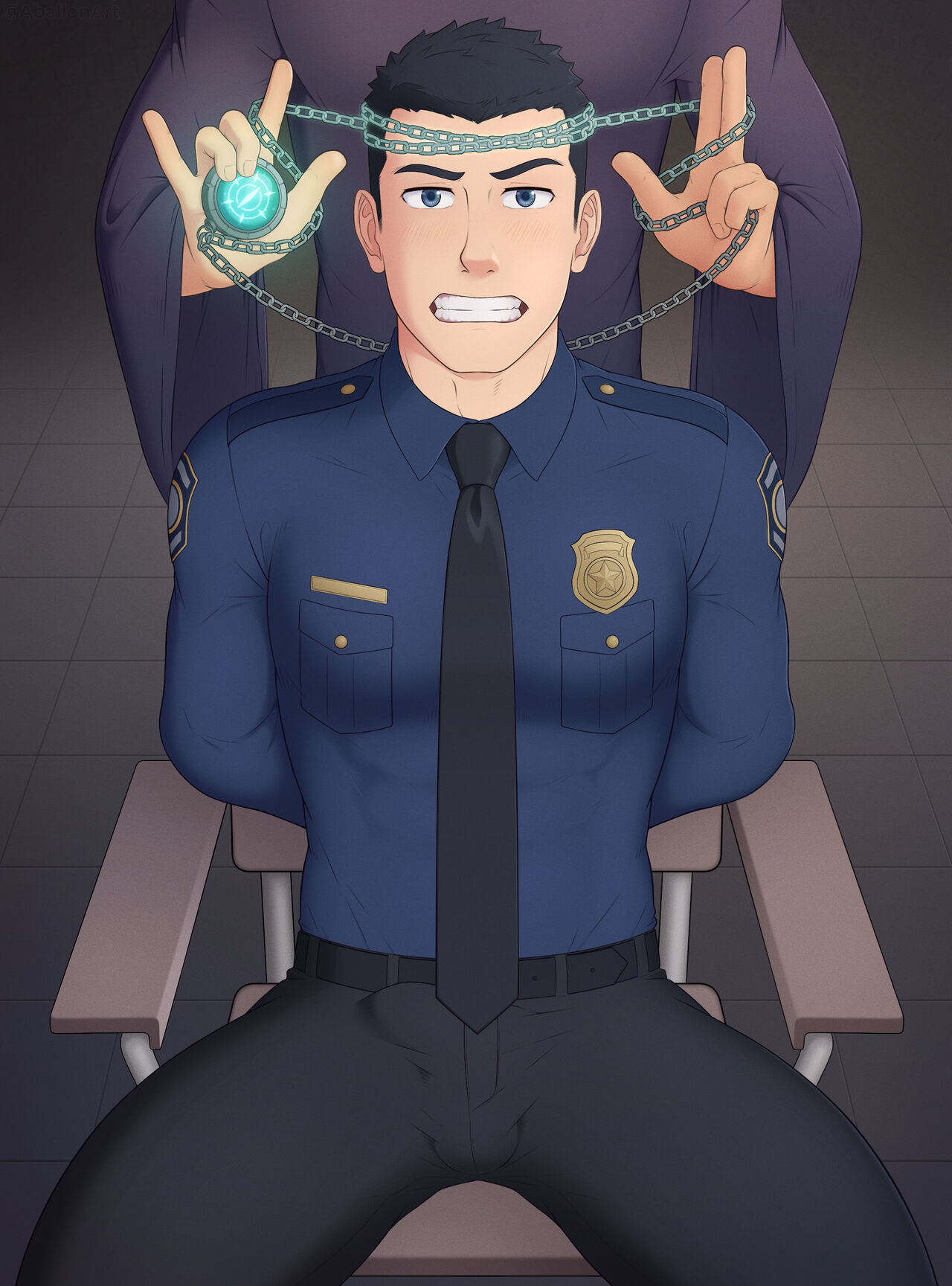 Hypnotized Police Officer CG set page 2 full
