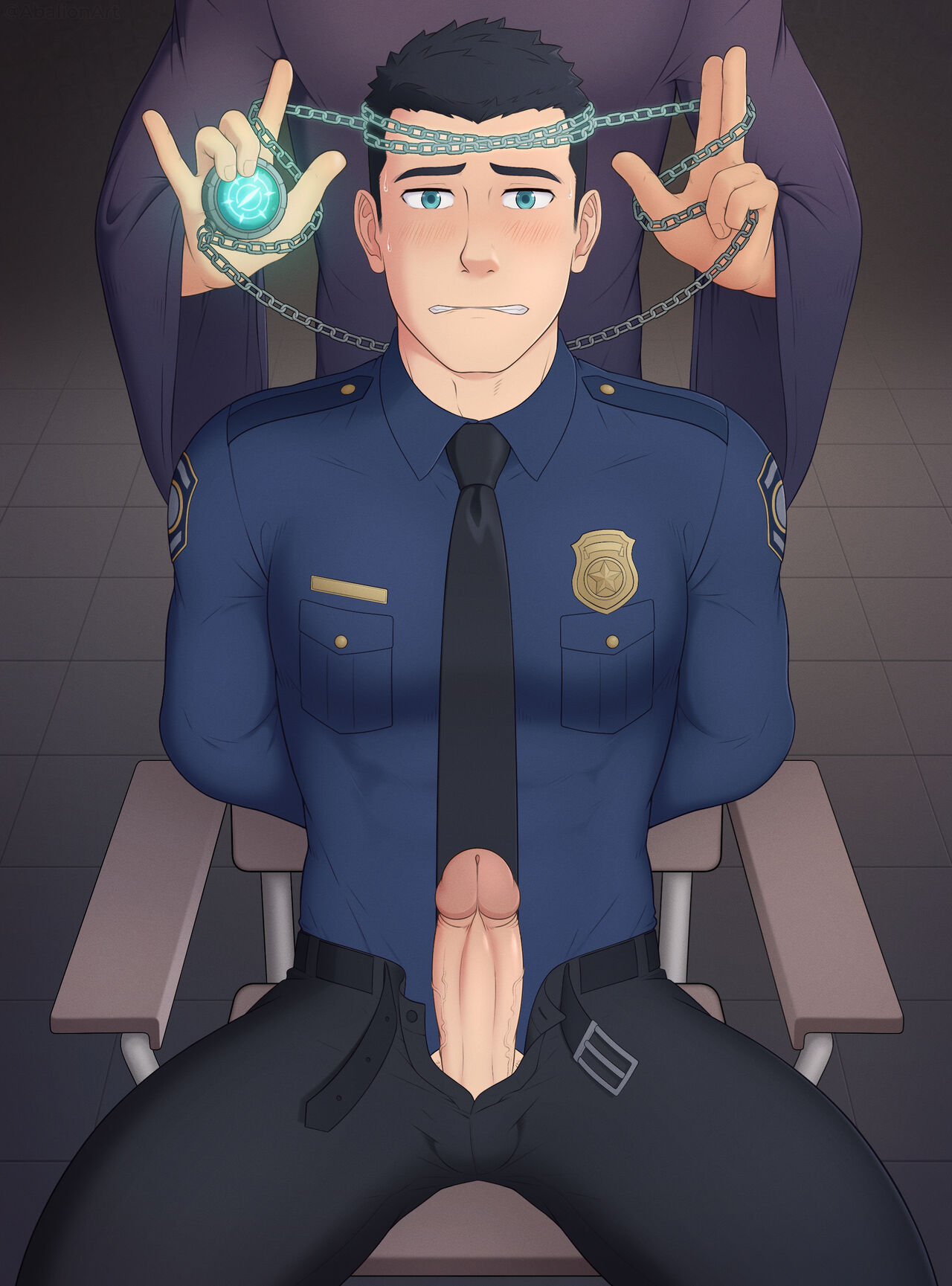 Hypnotized Police Officer CG set page 4 full