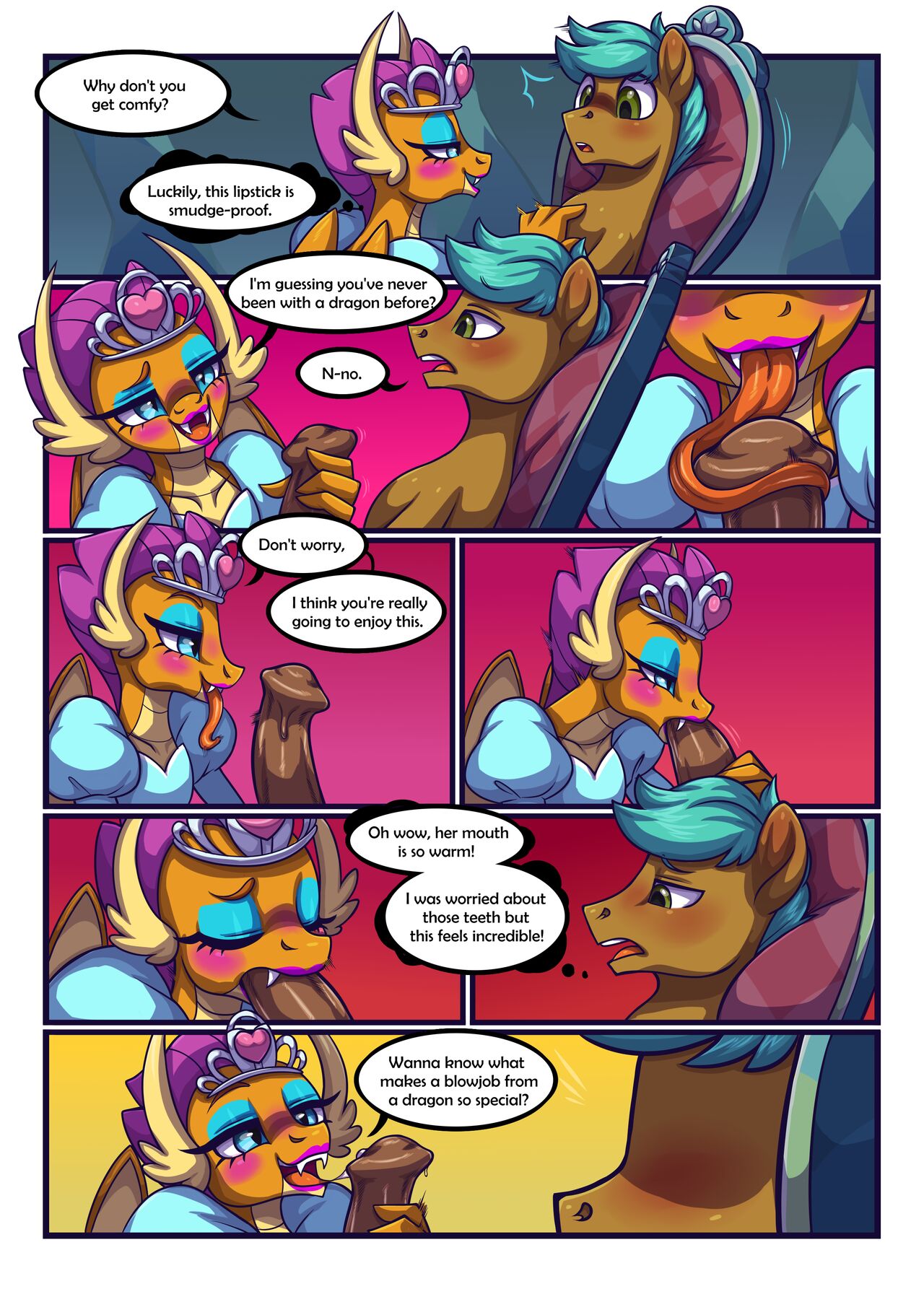 tea party Smolder x OC comic page 3 full