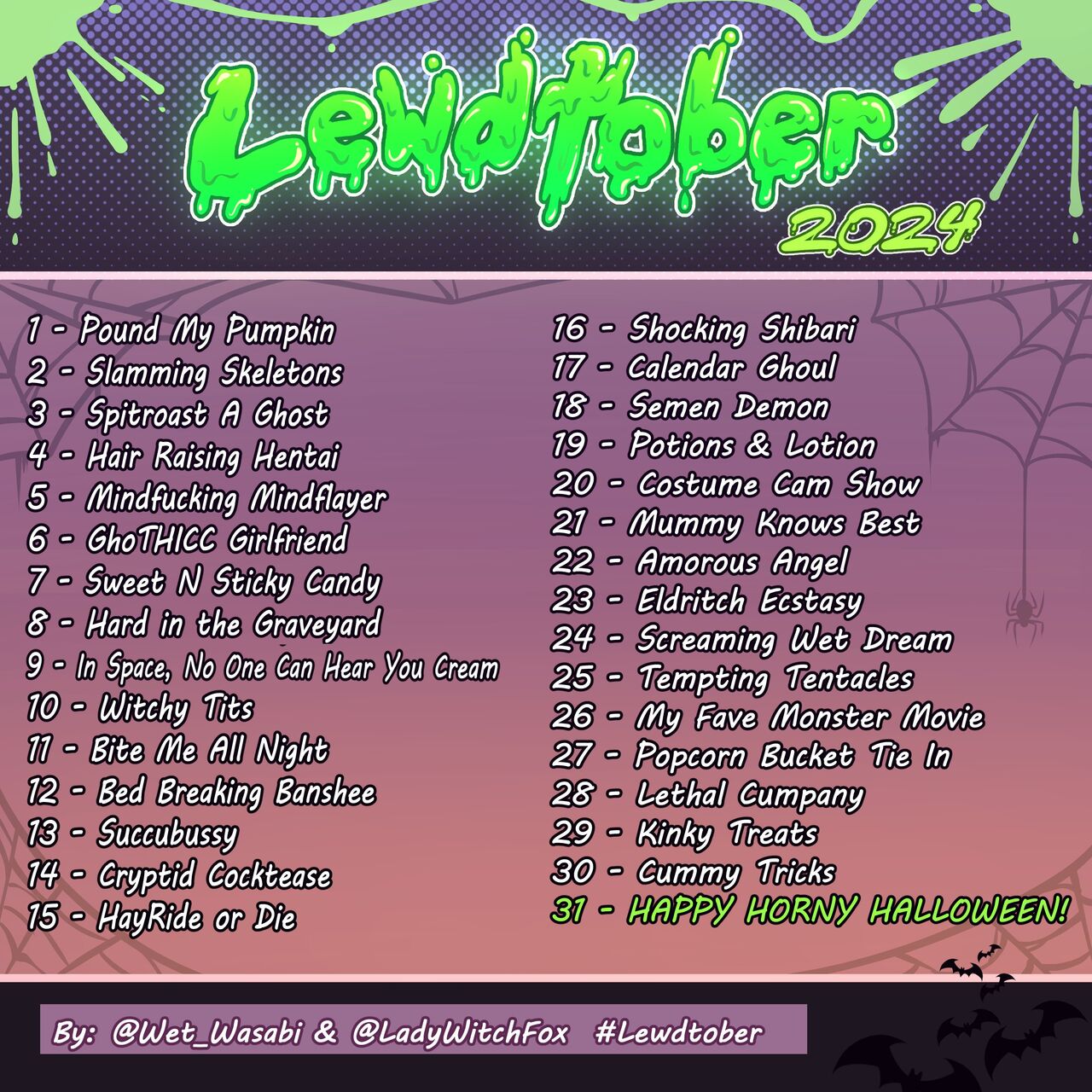 Lewdtober 2024 page 1 full
