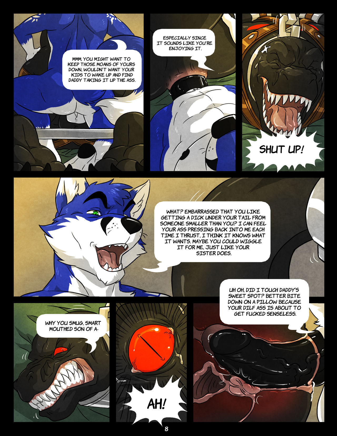 Black & Blue I to III +  Burning Passion page 8 full