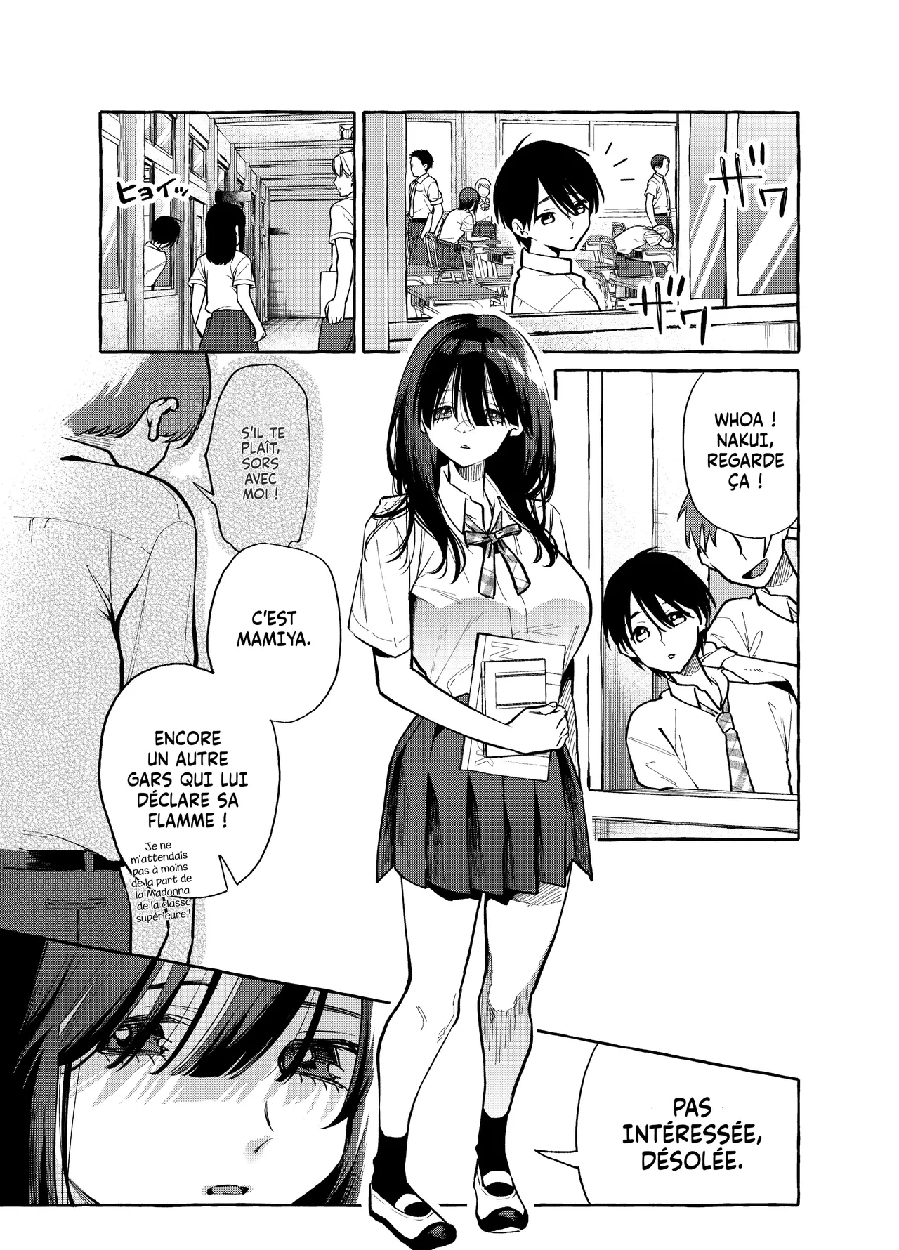 Tonari no Seki no Mamiya-san - Mamiya shows off her boobs. page 3 full